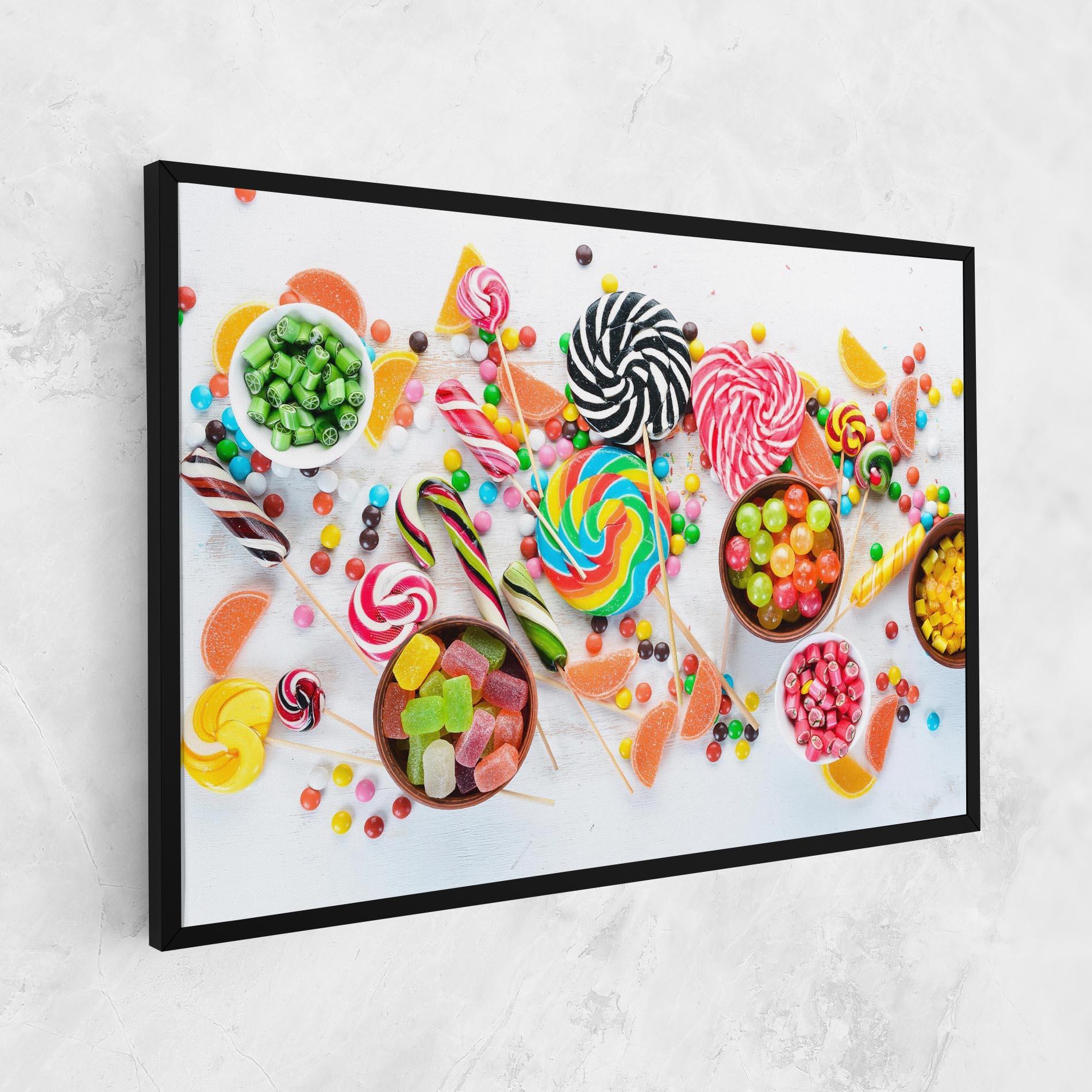 Leinwandbild Colorful Candies Jelly mockup 1