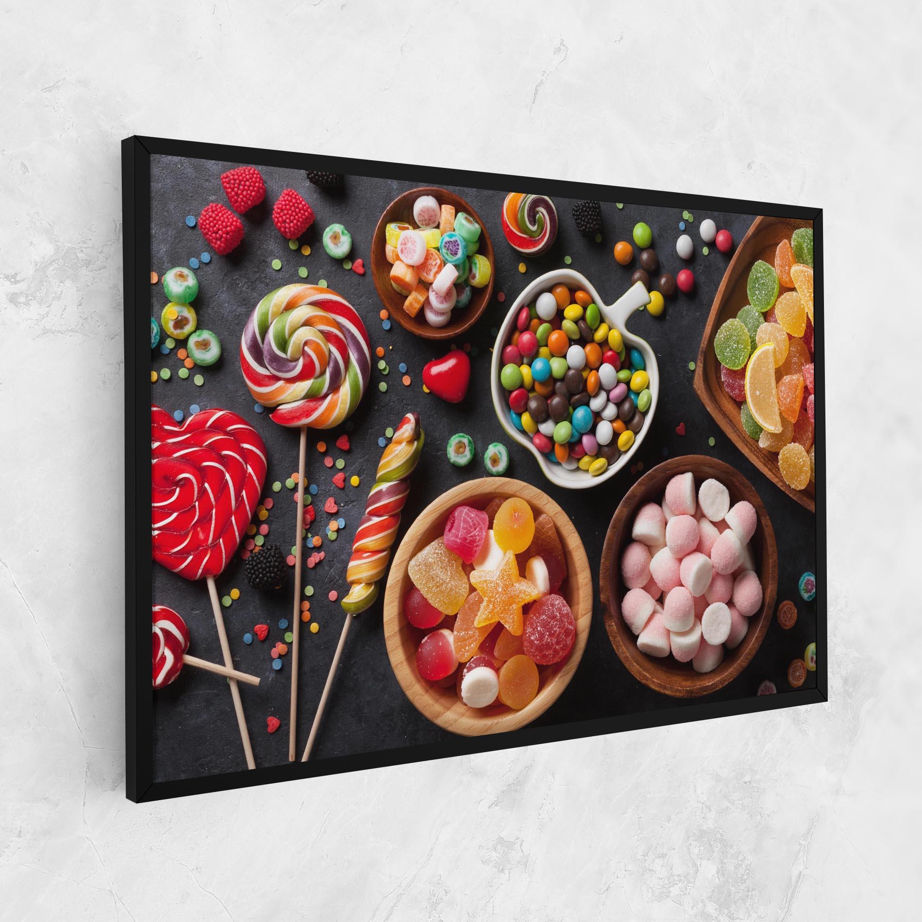 Leinwandbild Colorful Candies mockup 1