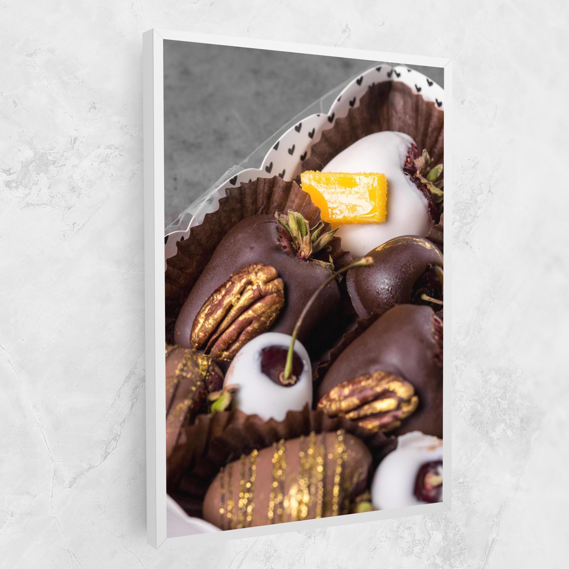 Leinwandbild Chocolate Covered mockup 1