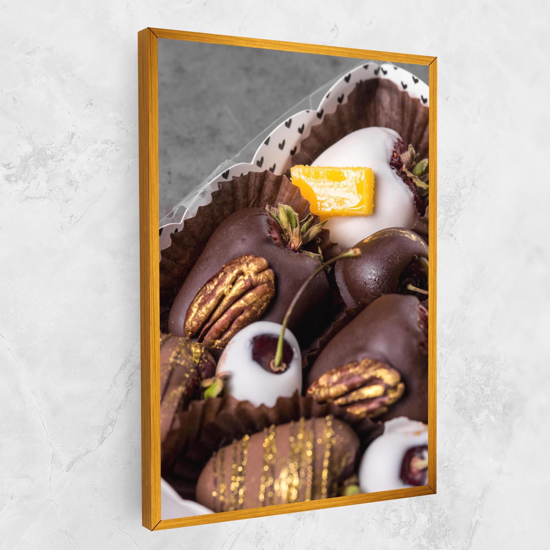 Leinwandbild Chocolate Covered mockup 1