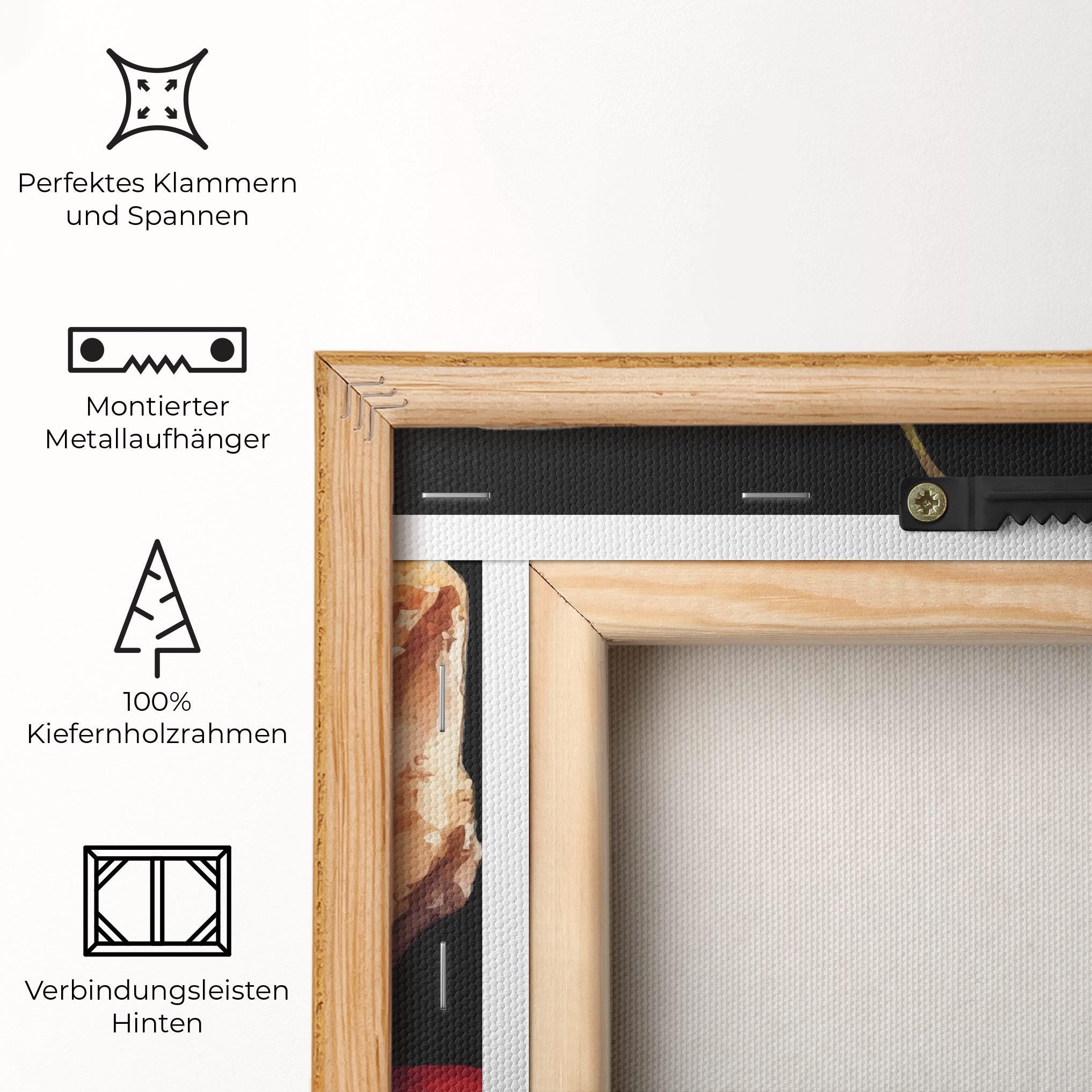 Leinwandbild Berries Pie mockup 5