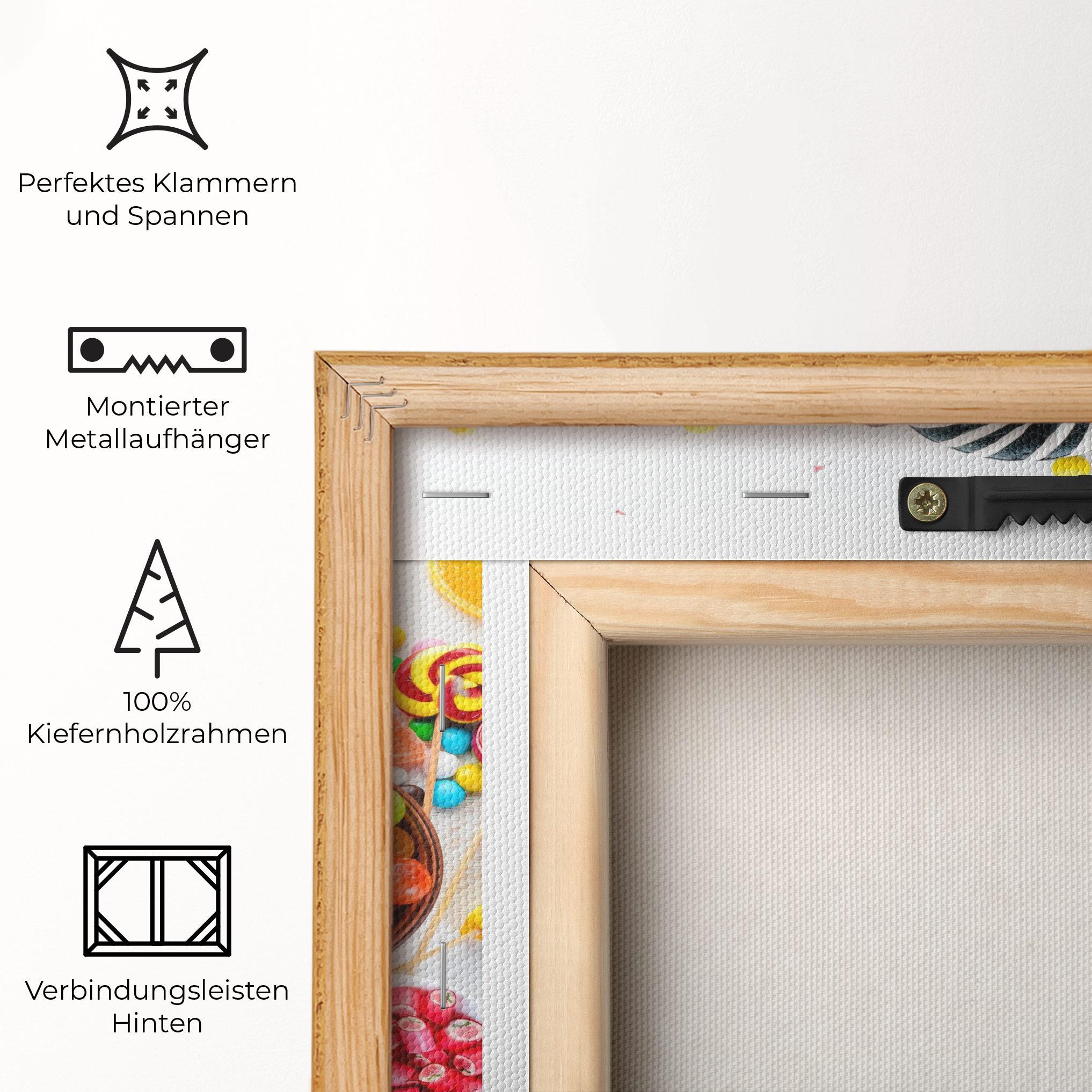 Leinwandbild Colorful Candies Jelly mockup 5