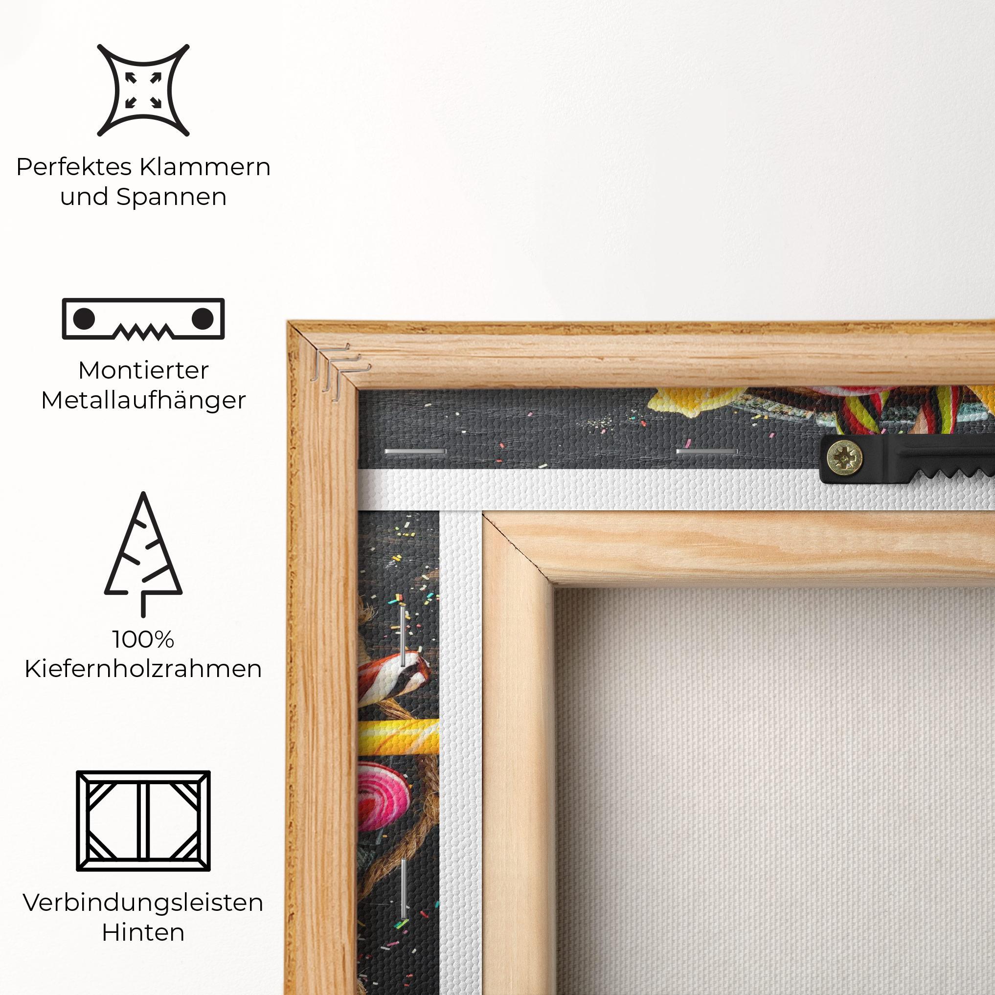 Leinwandbild Colorful Sweets mockup 5