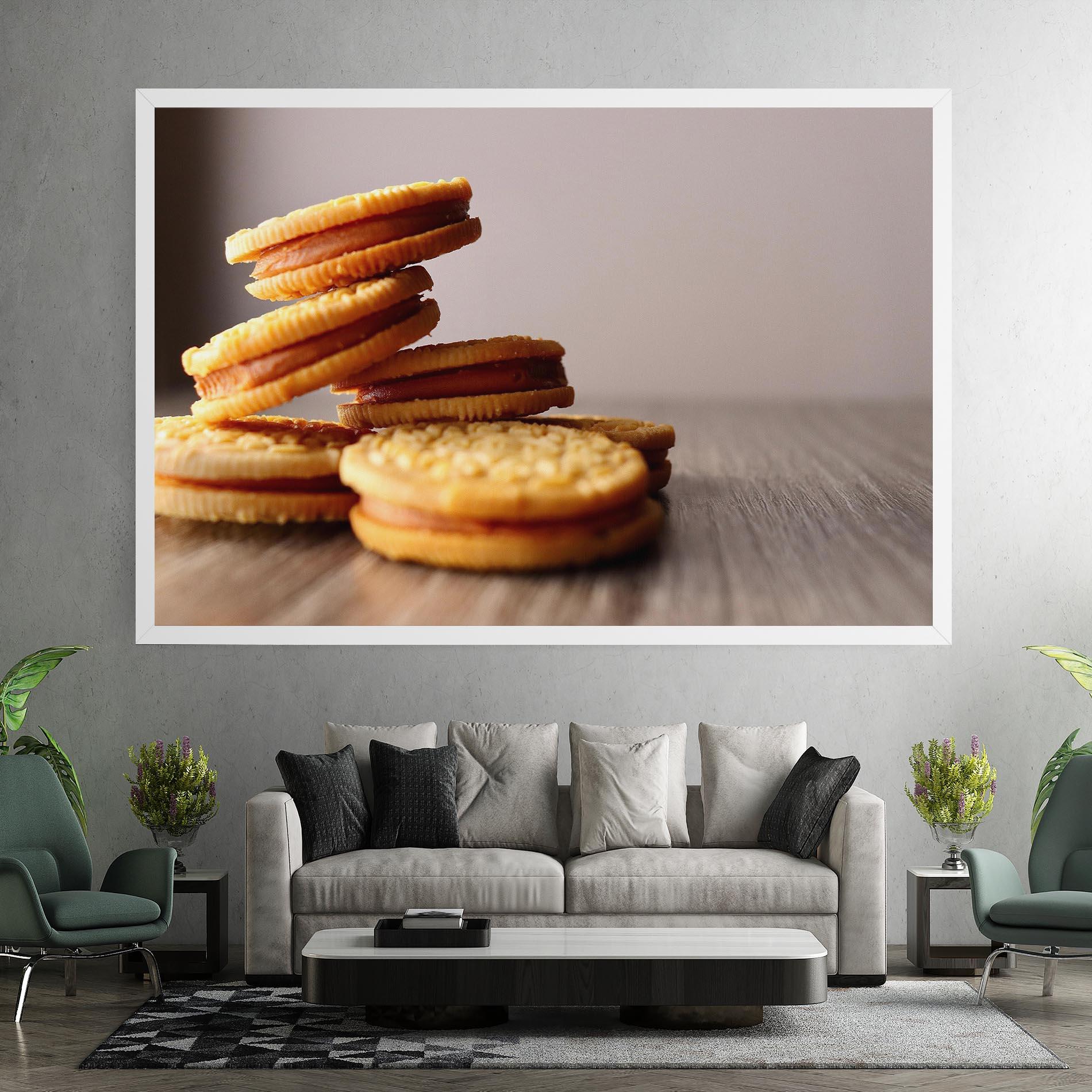 Leinwandbild Biscuits mockup 7