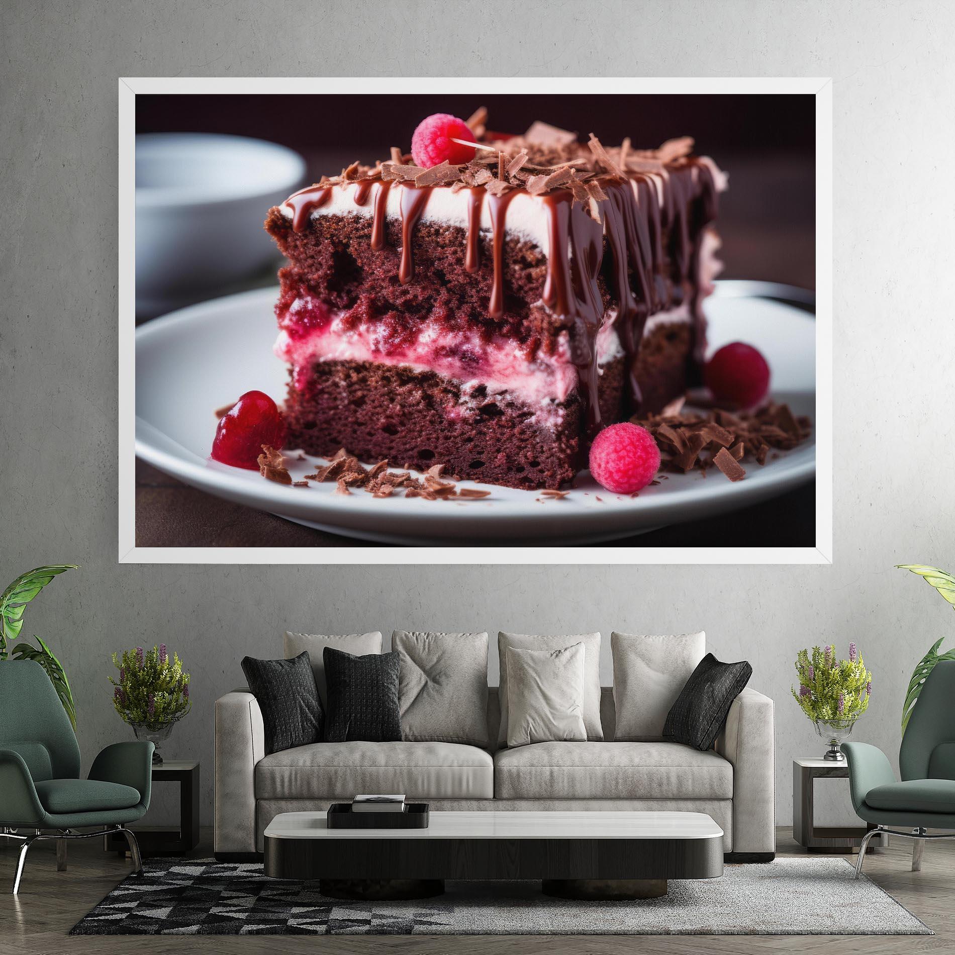 Leinwandbild Brown Cake mockup 7