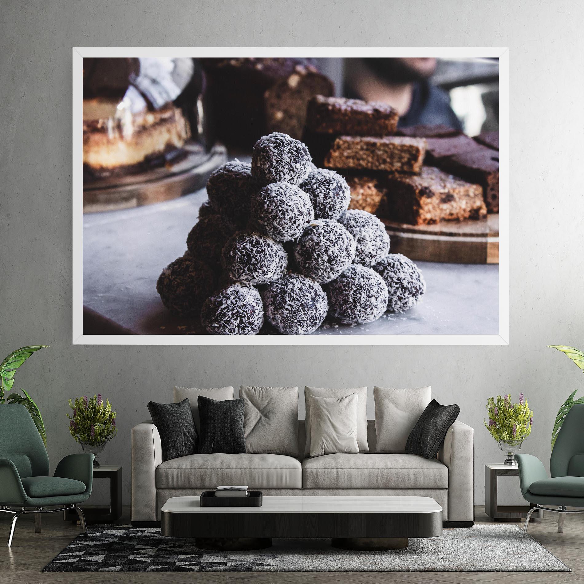 Leinwandbild Chocolate Balls mockup 7