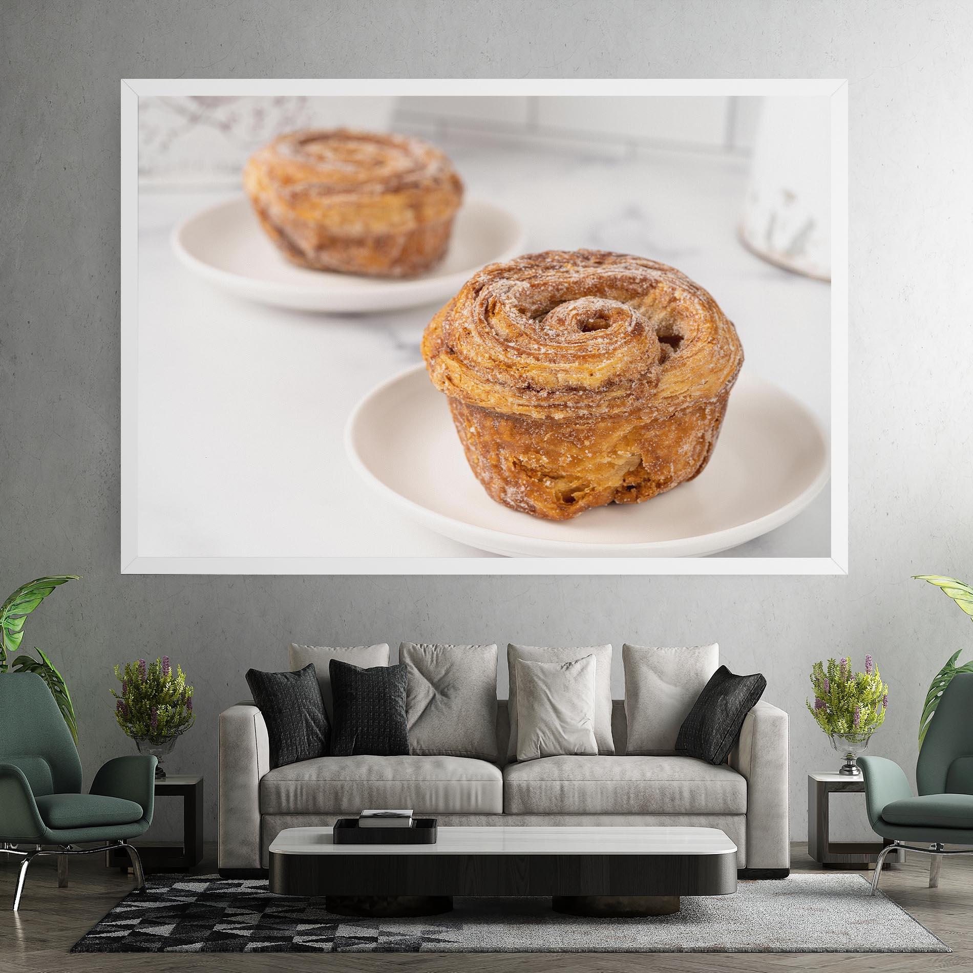 Leinwandbild Cinnamon Roll mockup 7