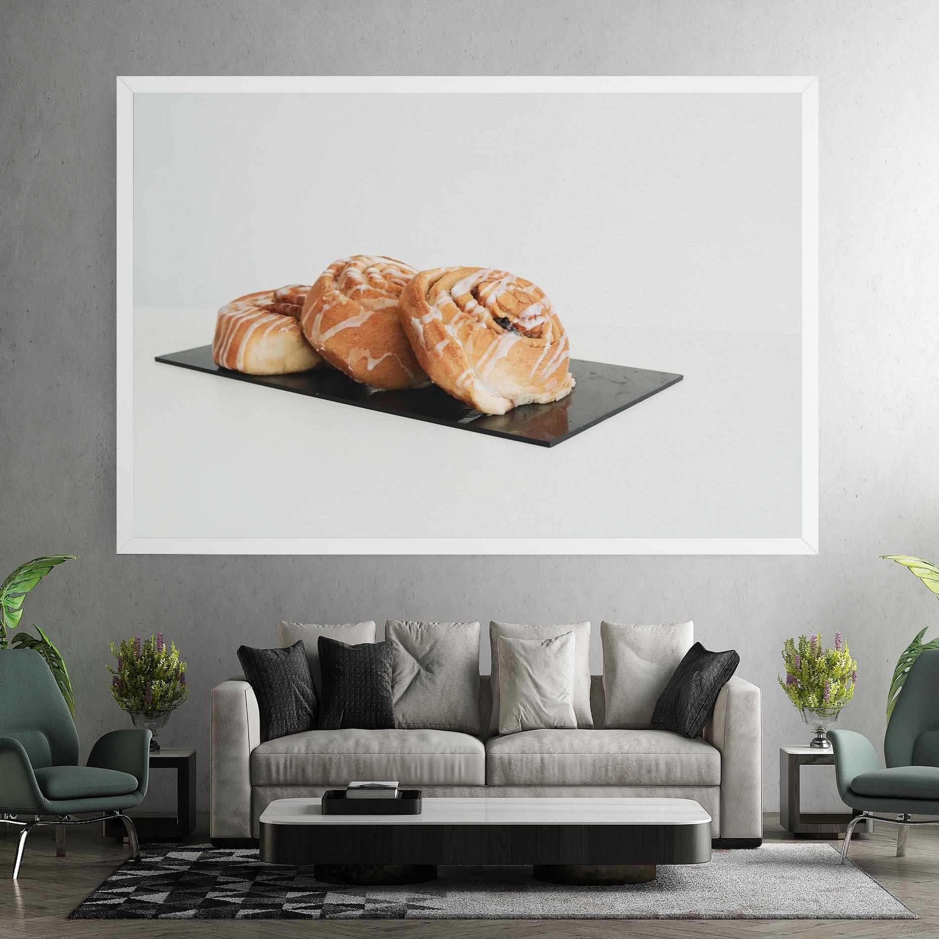 Leinwandbild Cinnamon Rolls mockup 7