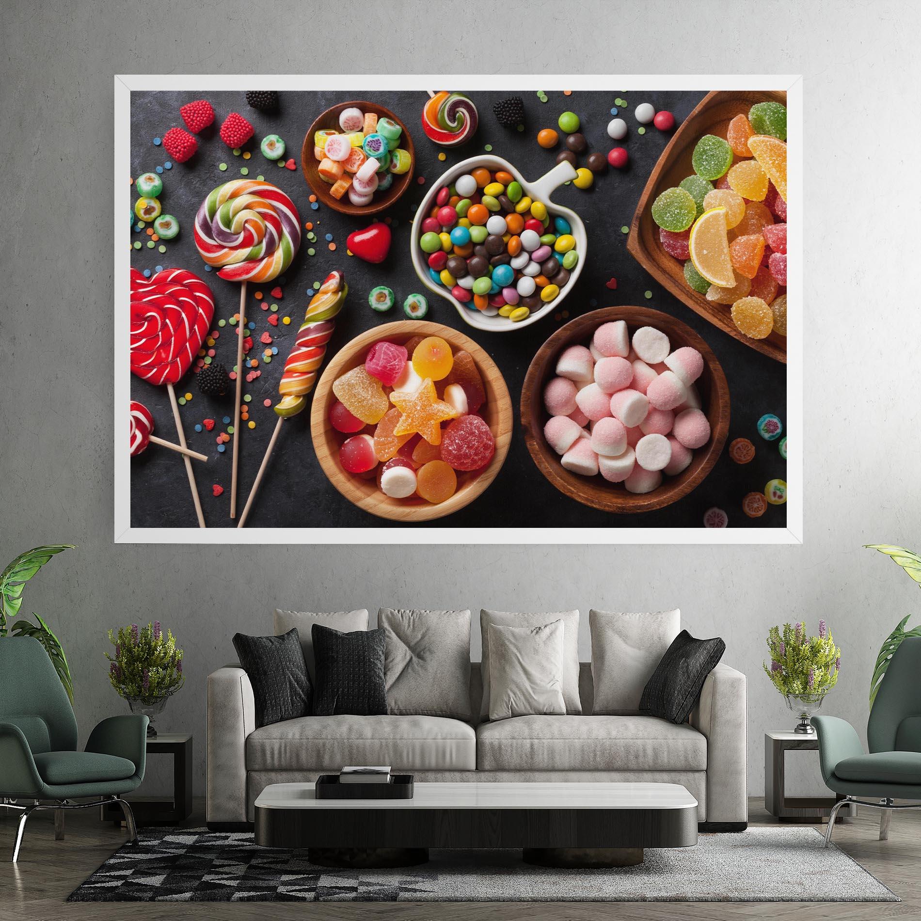 Leinwandbild Colorful Candies mockup 7