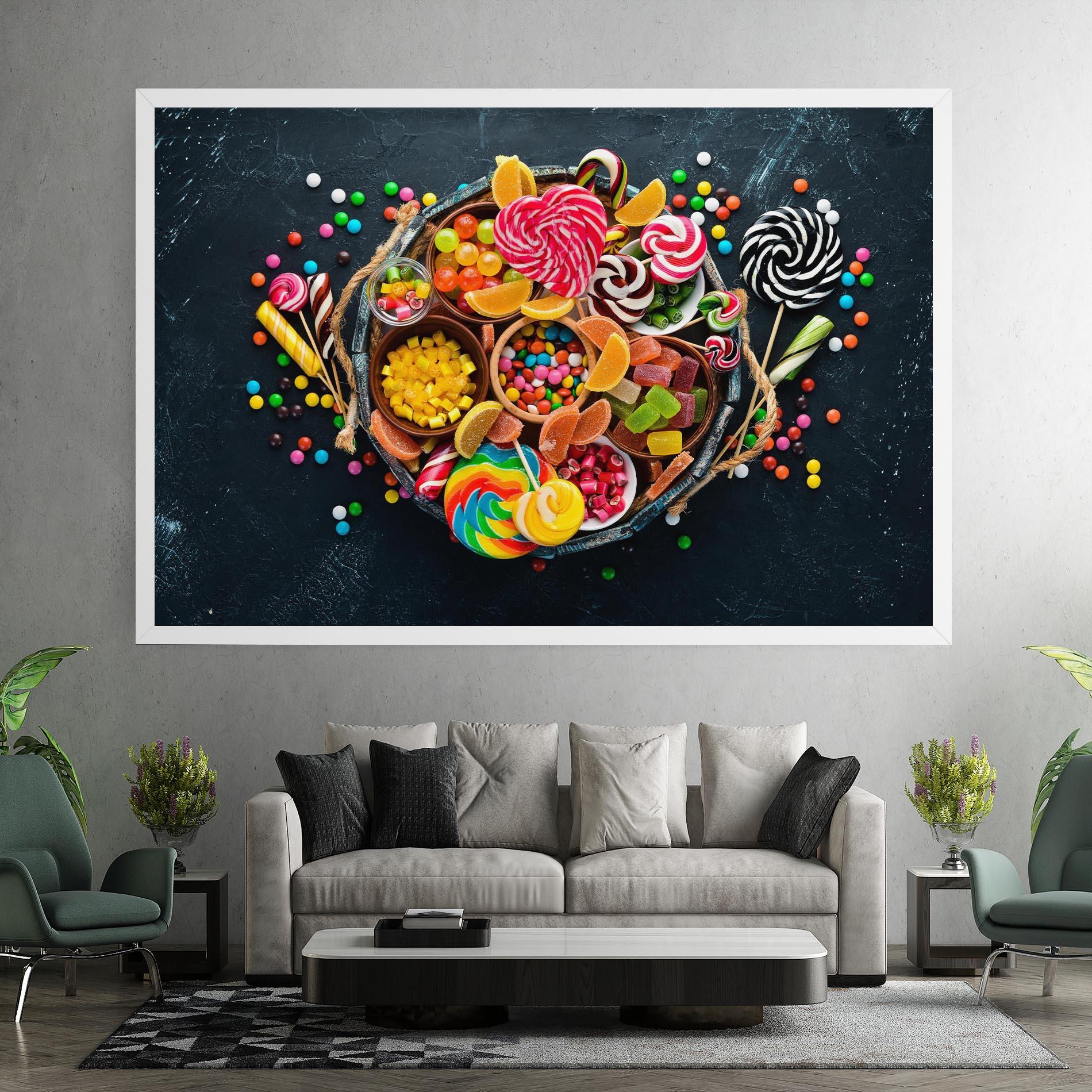 Leinwandbild Colorful Jelly mockup 7