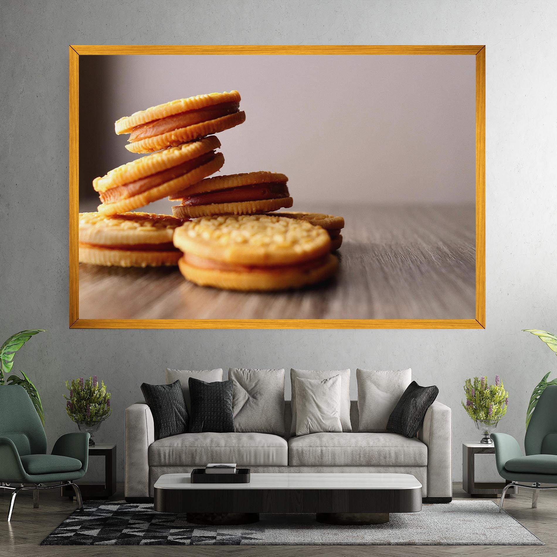 Leinwandbild Biscuits mockup 7