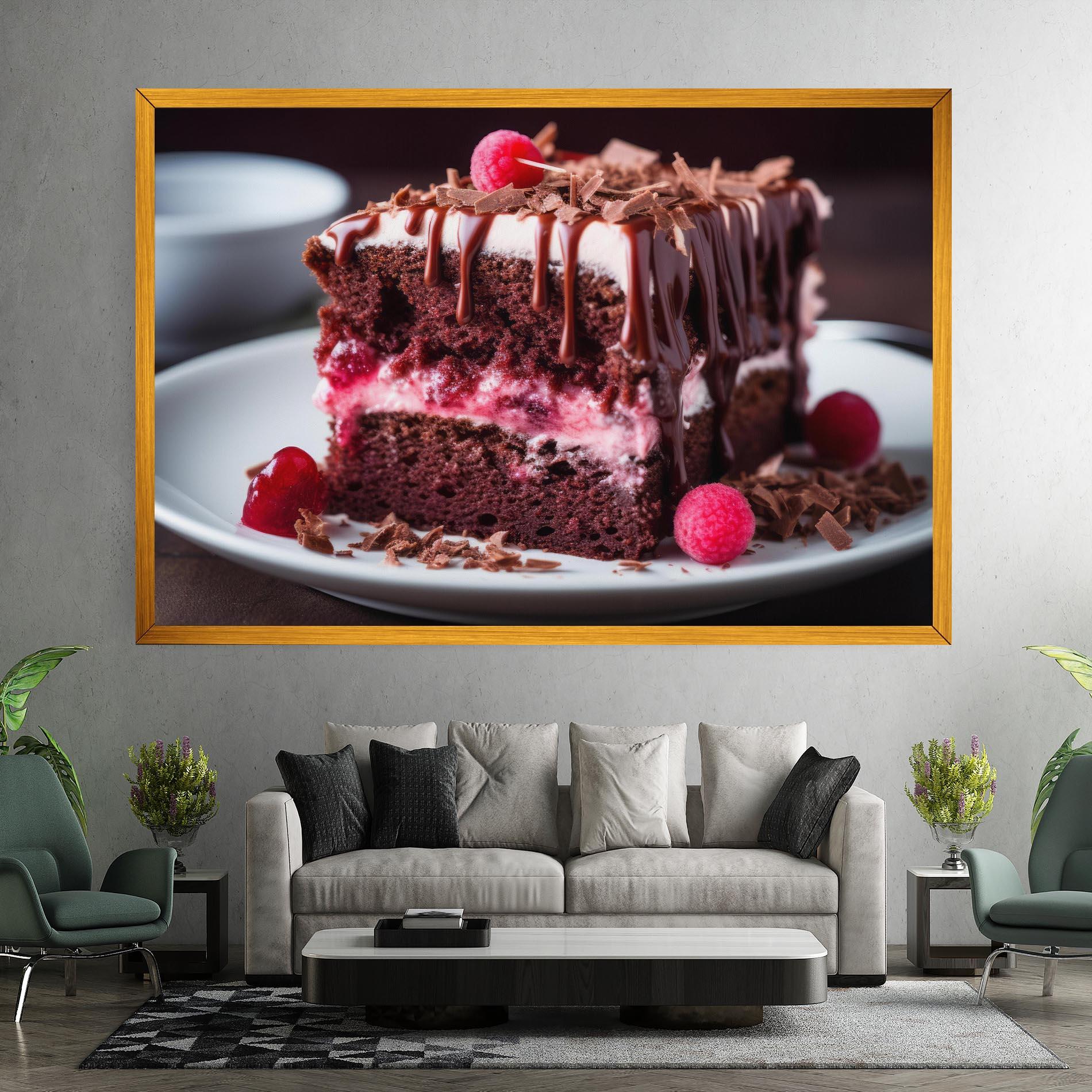 Leinwandbild Brown Cake mockup 7