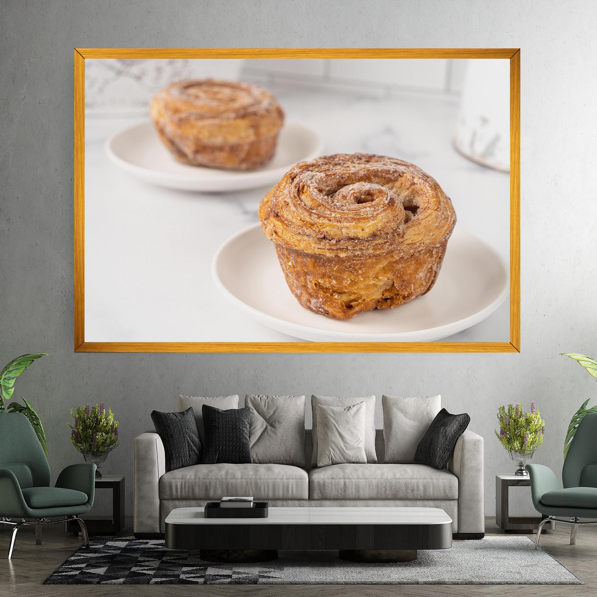 Leinwandbild Cinnamon Roll mockup 7