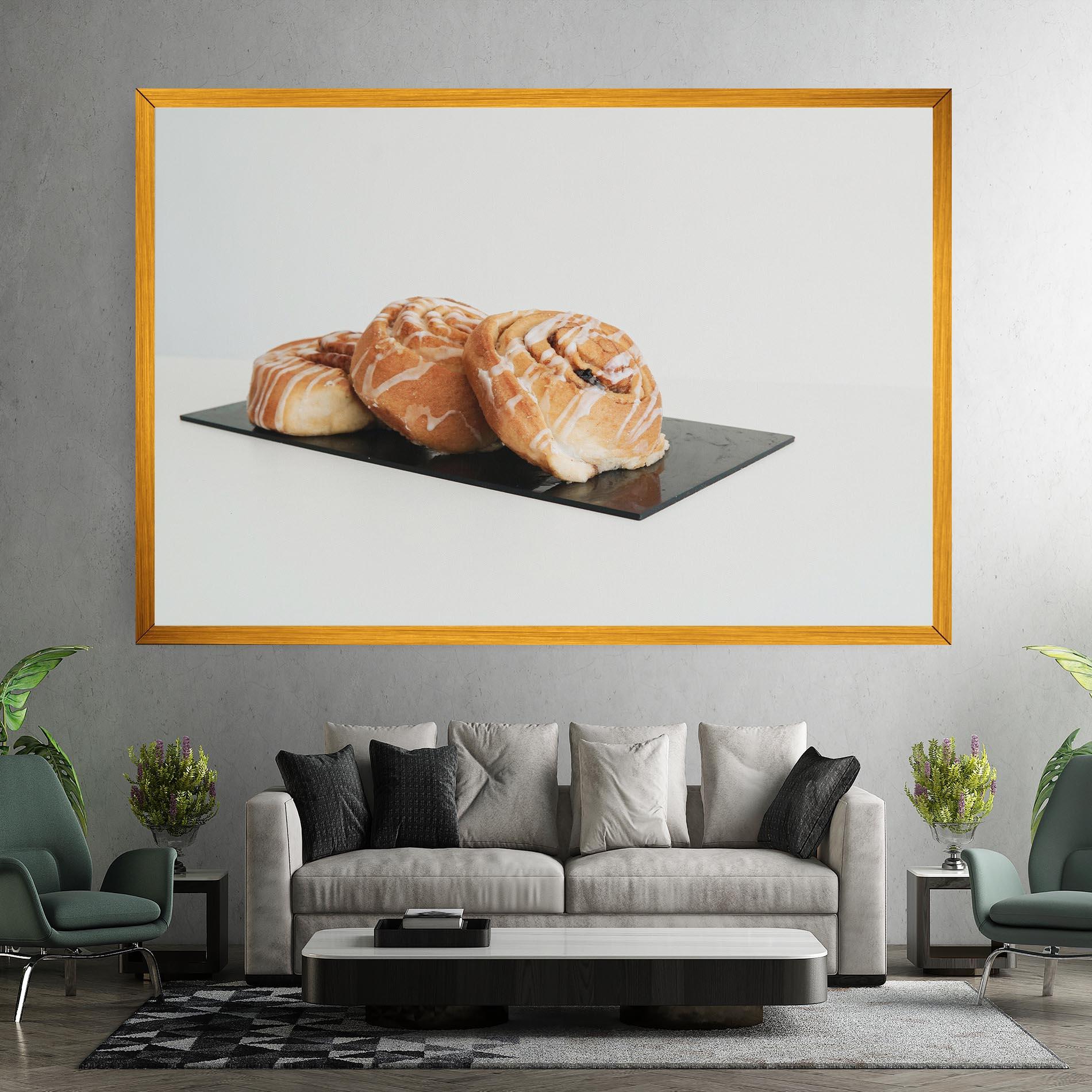 Leinwandbild Cinnamon Rolls mockup 7