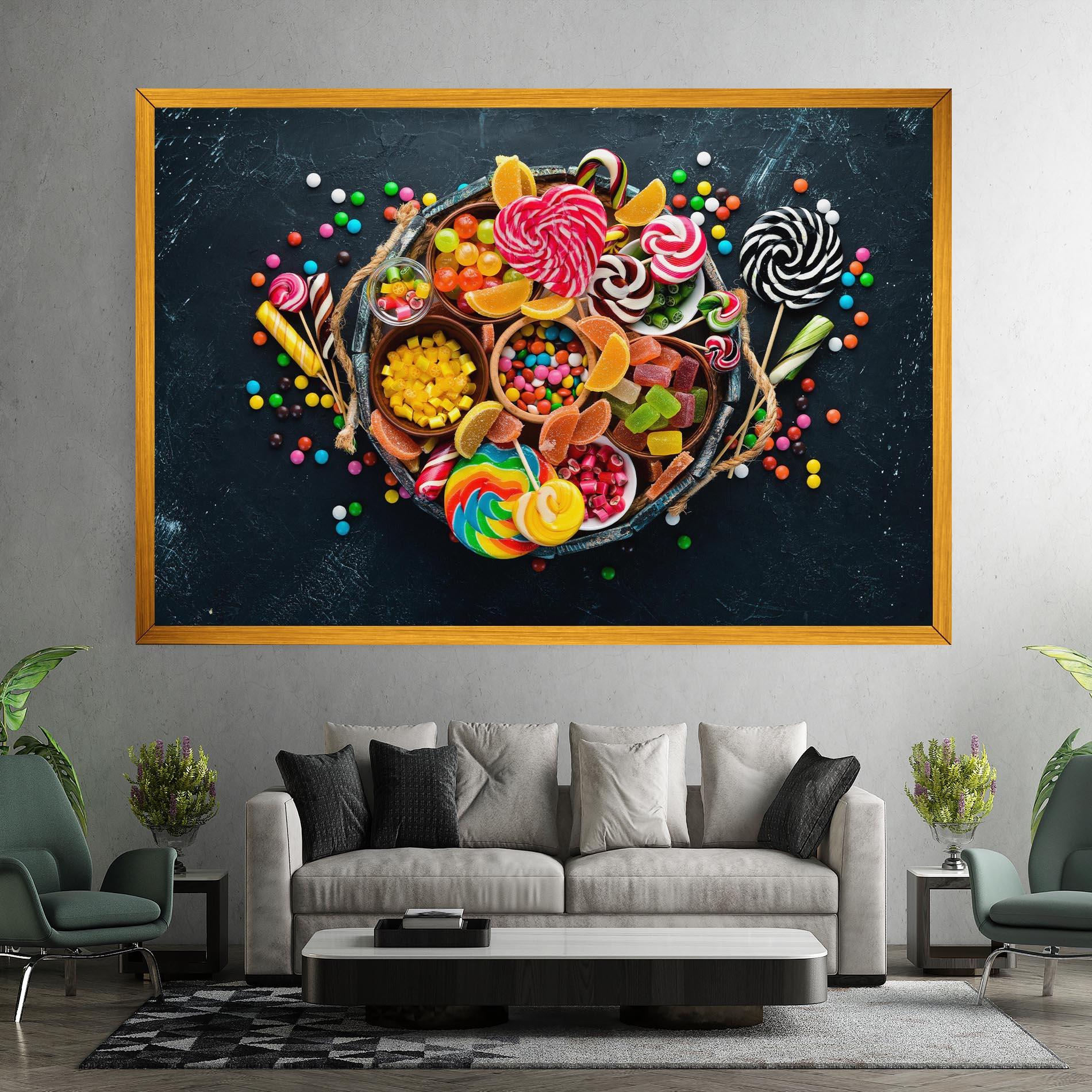 Leinwandbild Colorful Jelly mockup 7