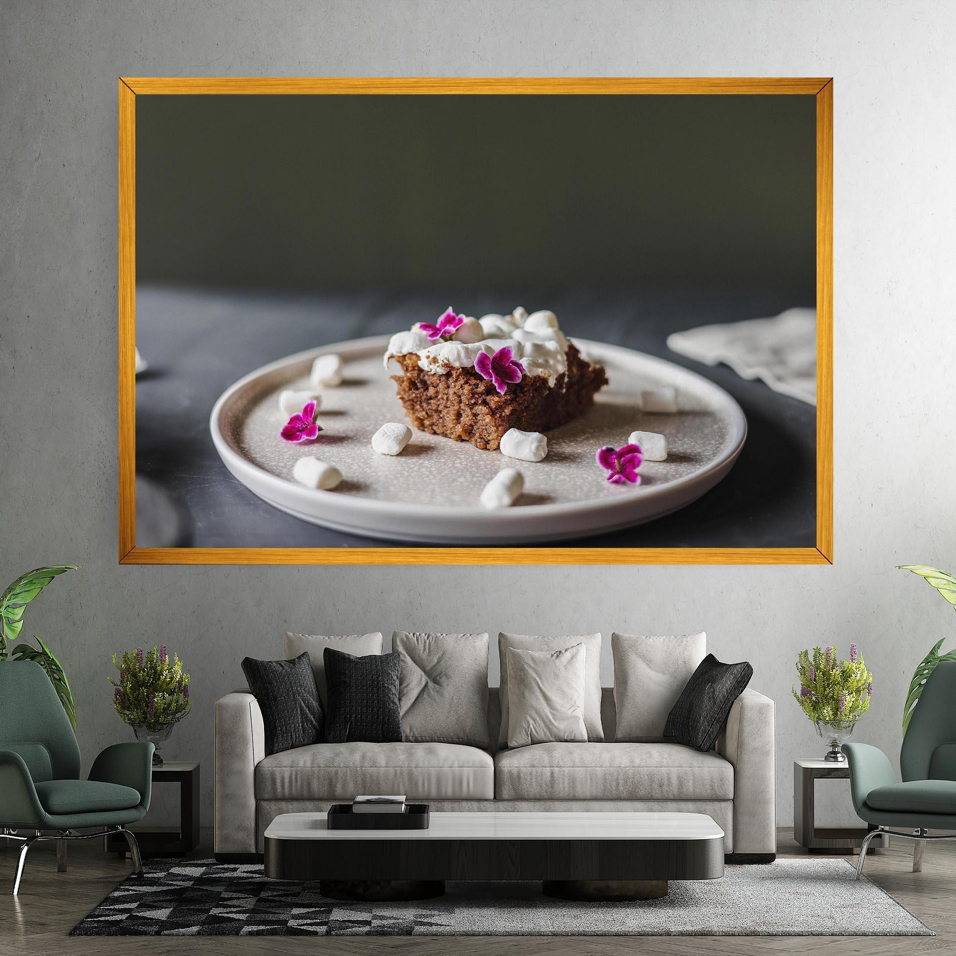 Leinwandbild Marshmallow Cake mockup 7