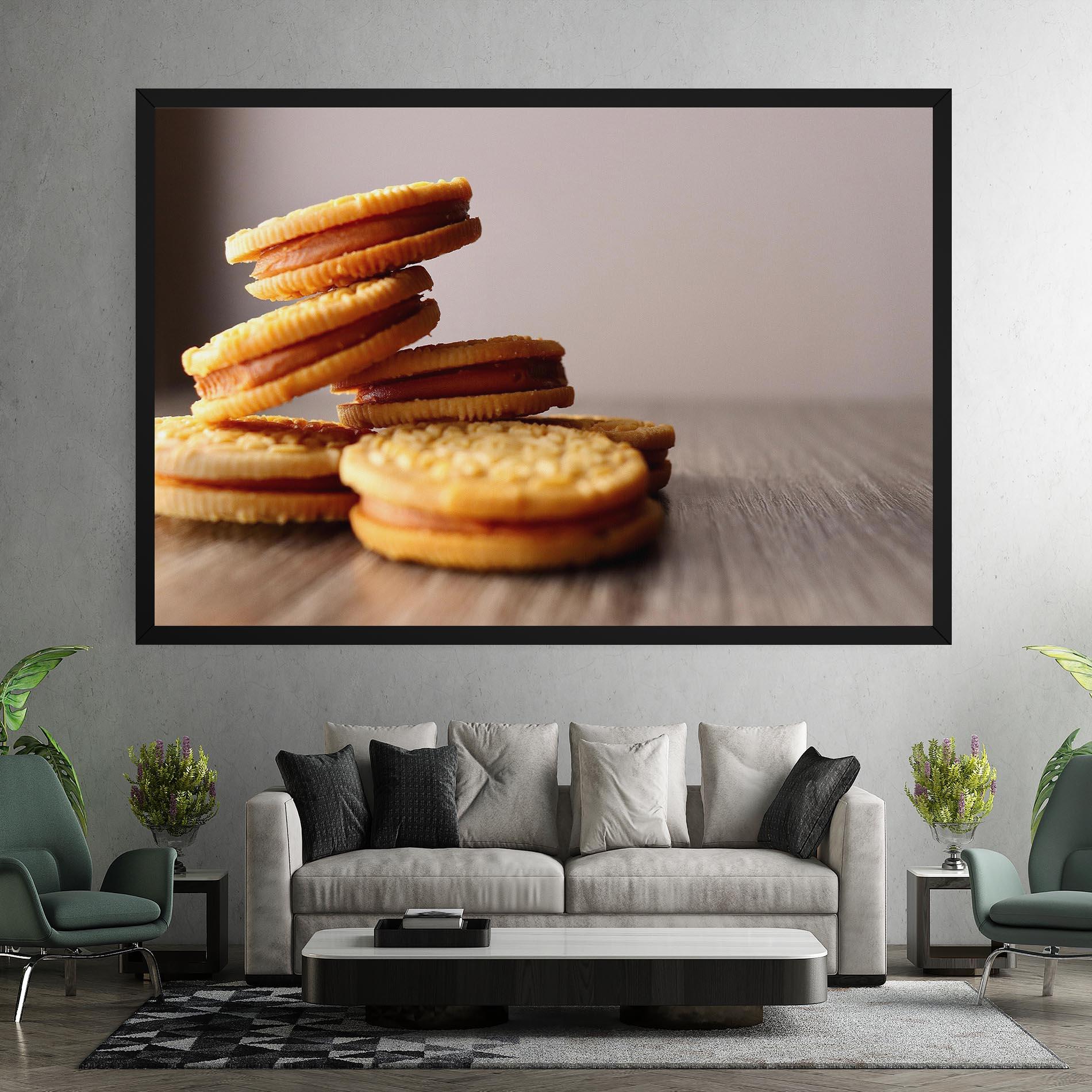 Leinwandbild Biscuits mockup 7