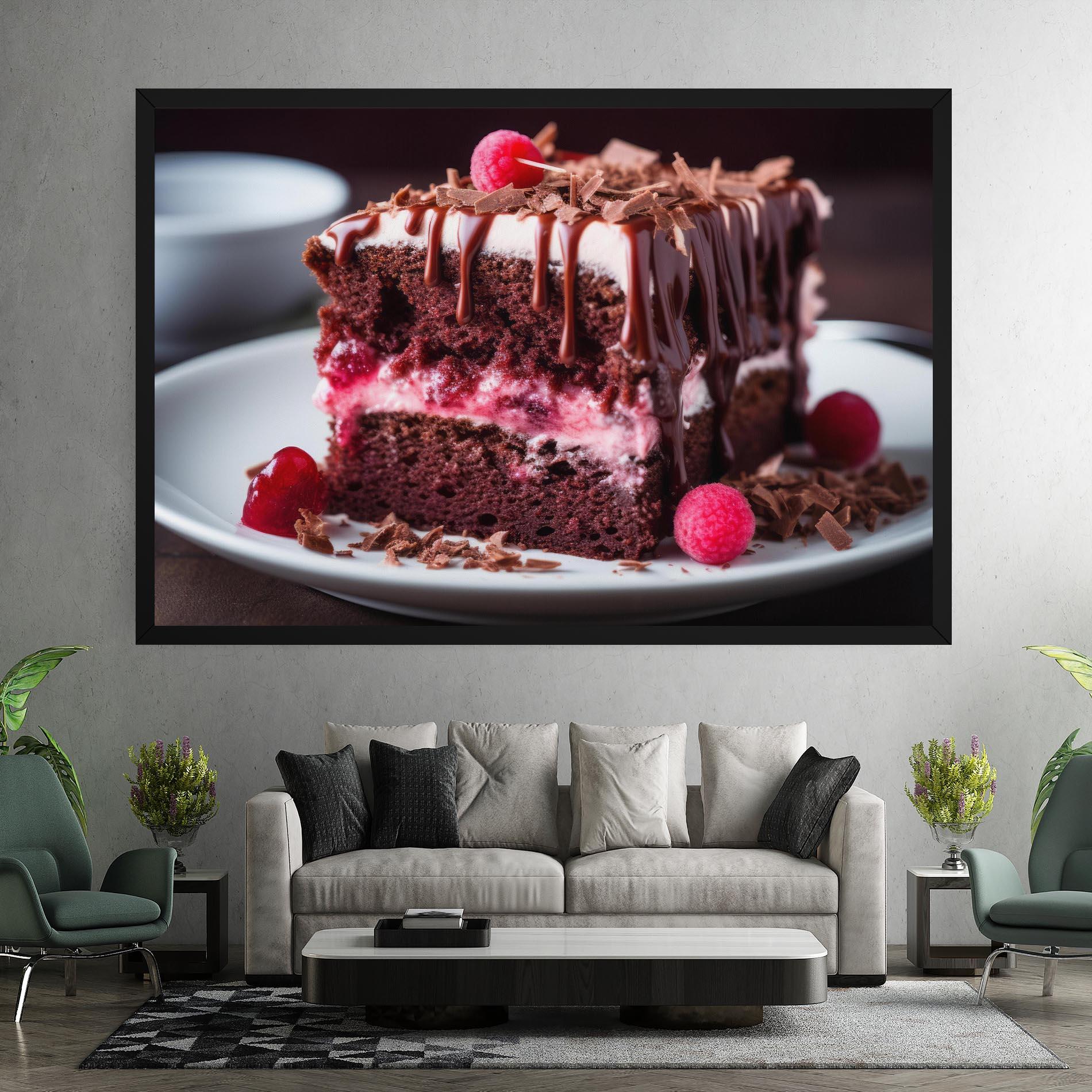 Leinwandbild Brown Cake mockup 7