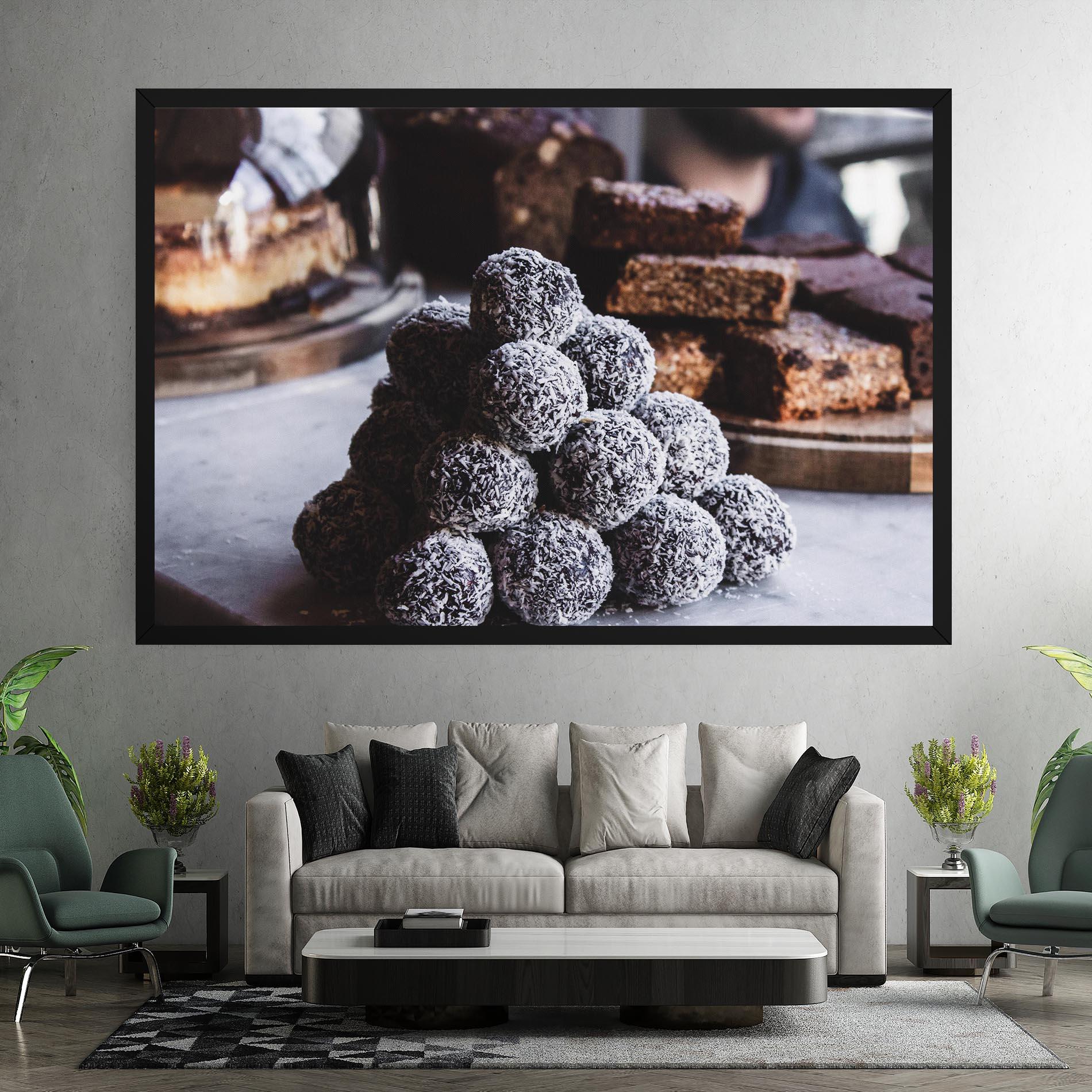 Leinwandbild Chocolate Balls mockup 7