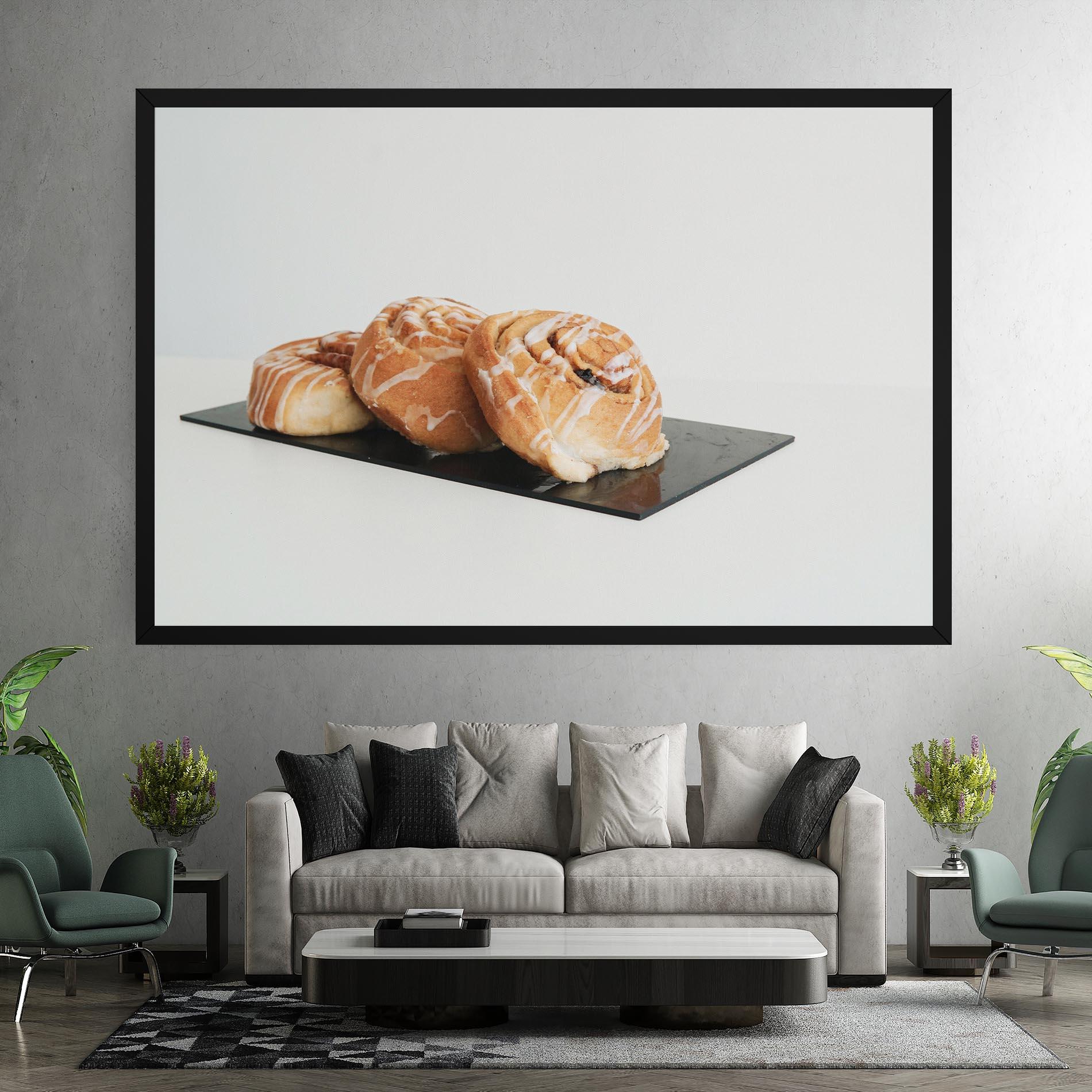 Leinwandbild Cinnamon Rolls mockup 7