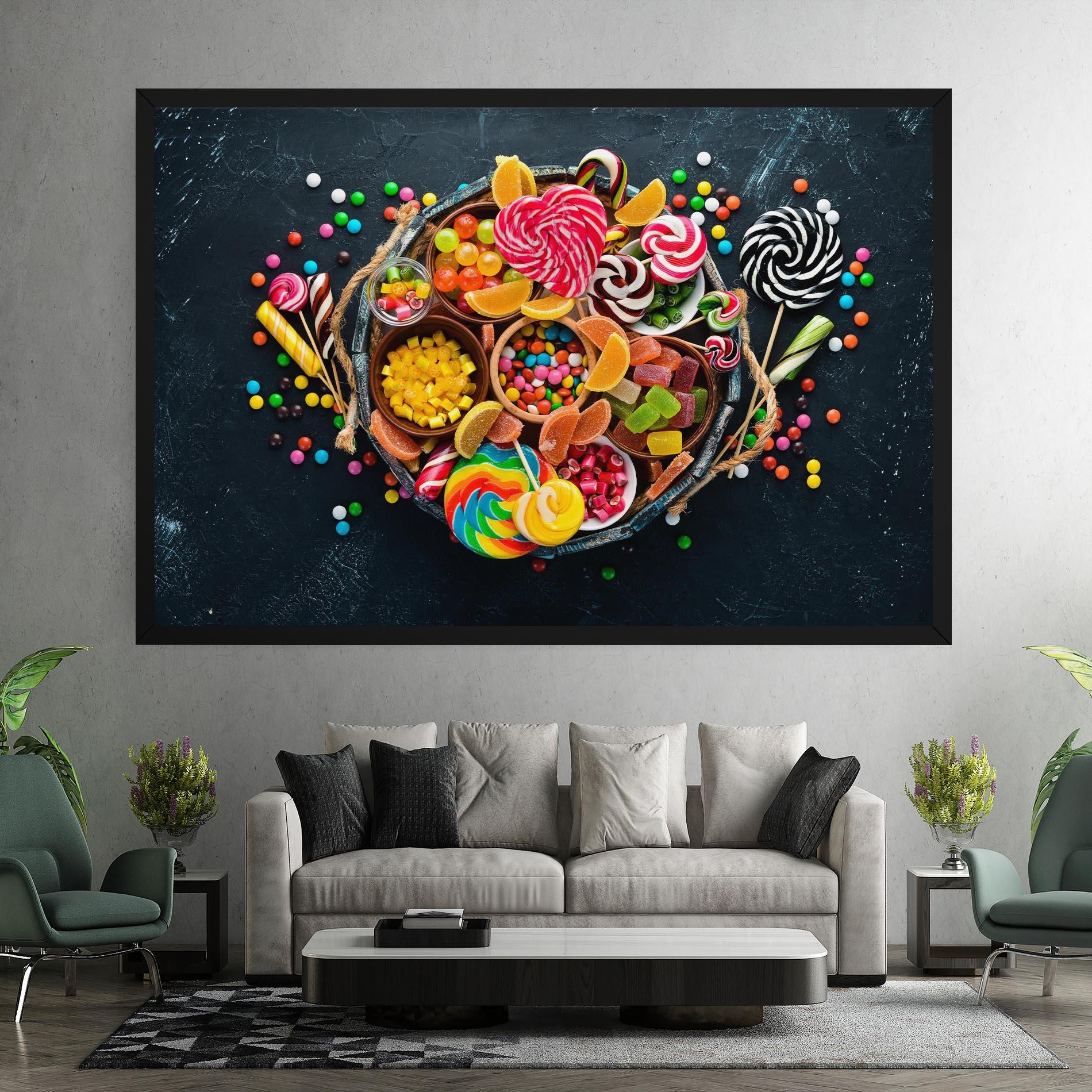 Leinwandbild Colorful Jelly mockup 7
