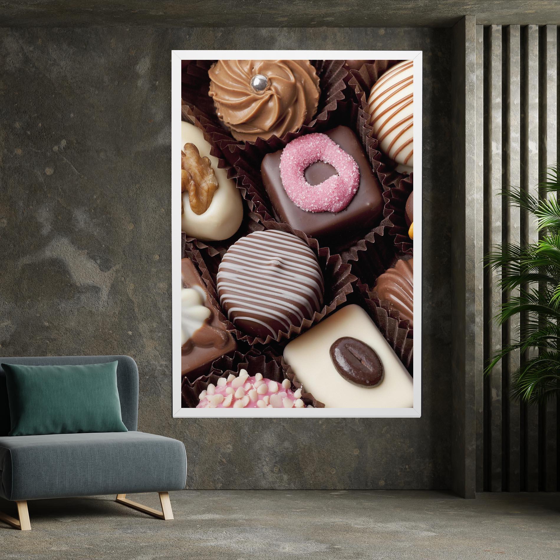 Leinwandbild Chocolate Bonbons mockup 7