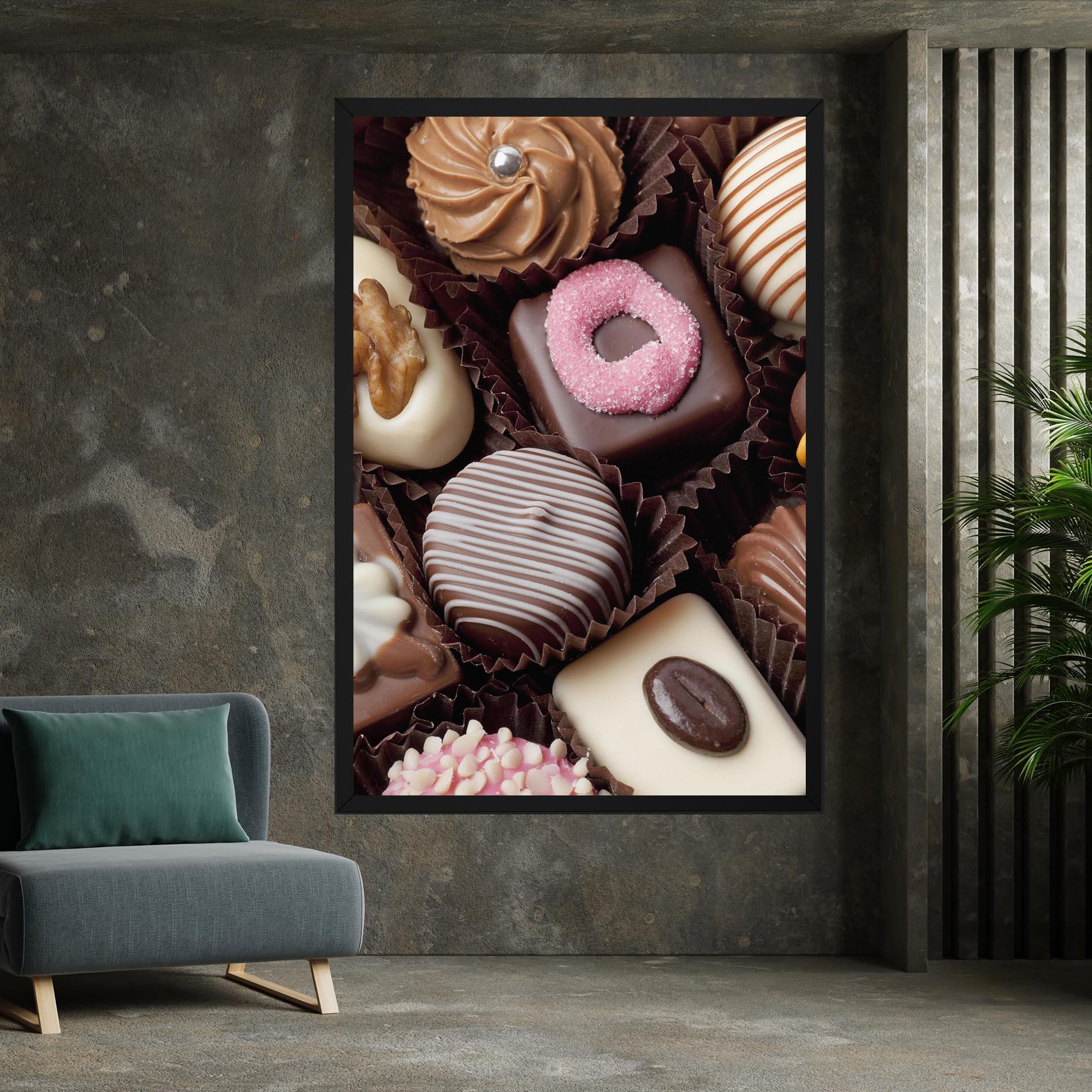 Leinwandbild Chocolate Bonbons mockup 7