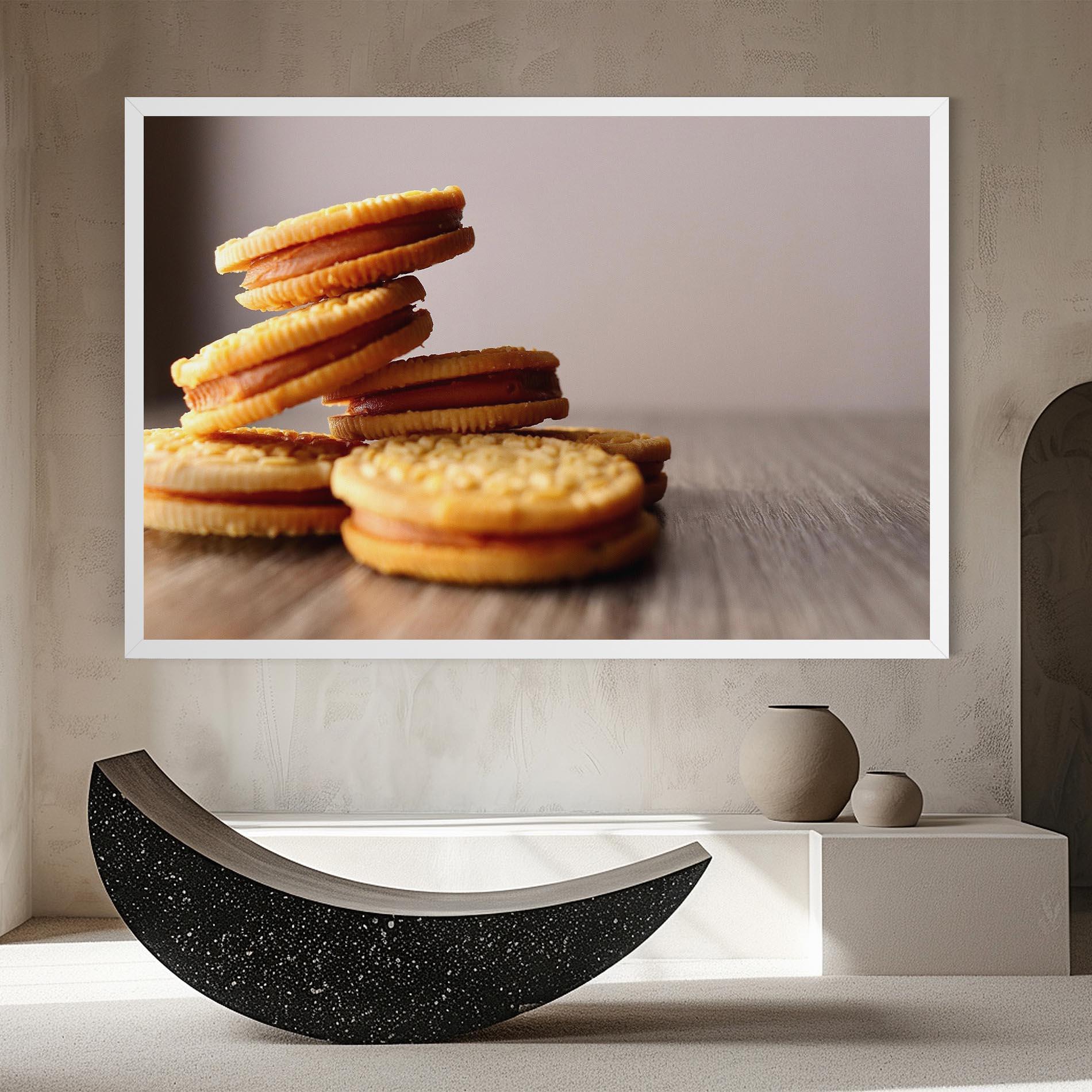 Leinwandbild Biscuits mockup 8