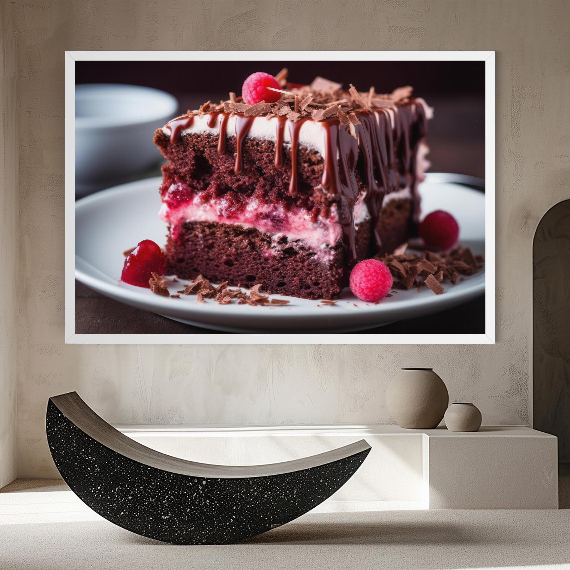 Leinwandbild Brown Cake mockup 8