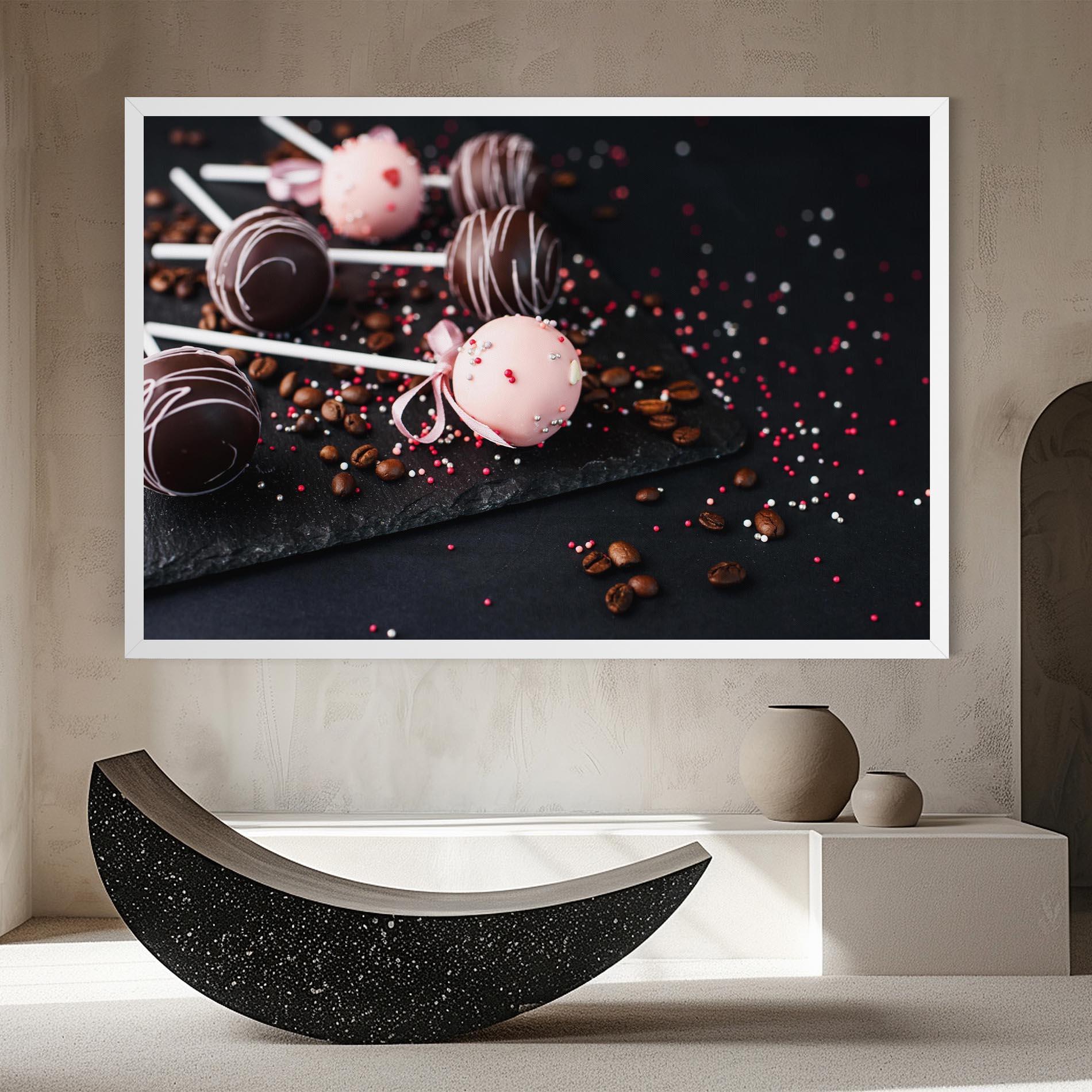 Leinwandbild Chocolate Dessert mockup 8