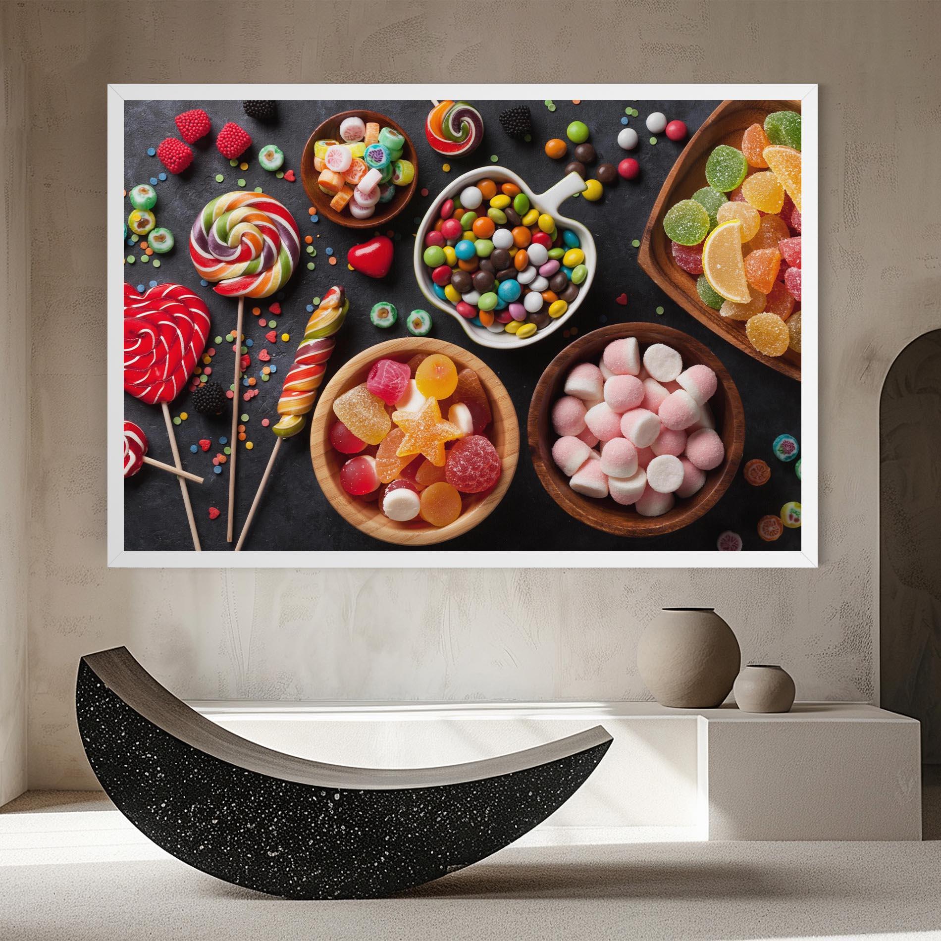 Leinwandbild Colorful Candies mockup 8
