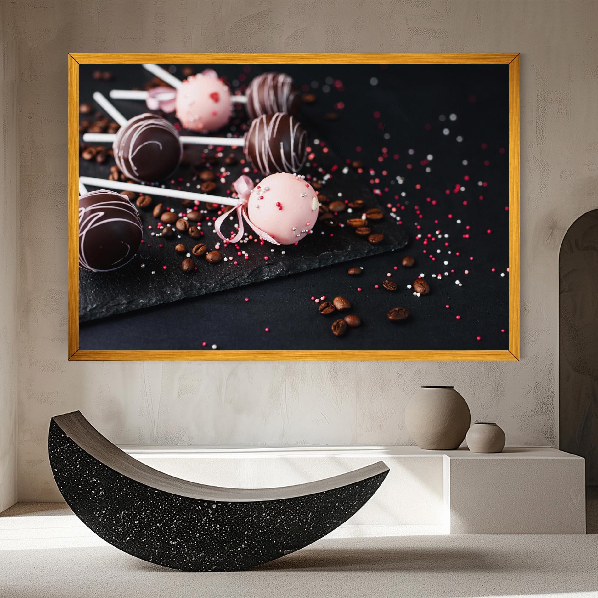 Leinwandbild Chocolate Dessert mockup 8
