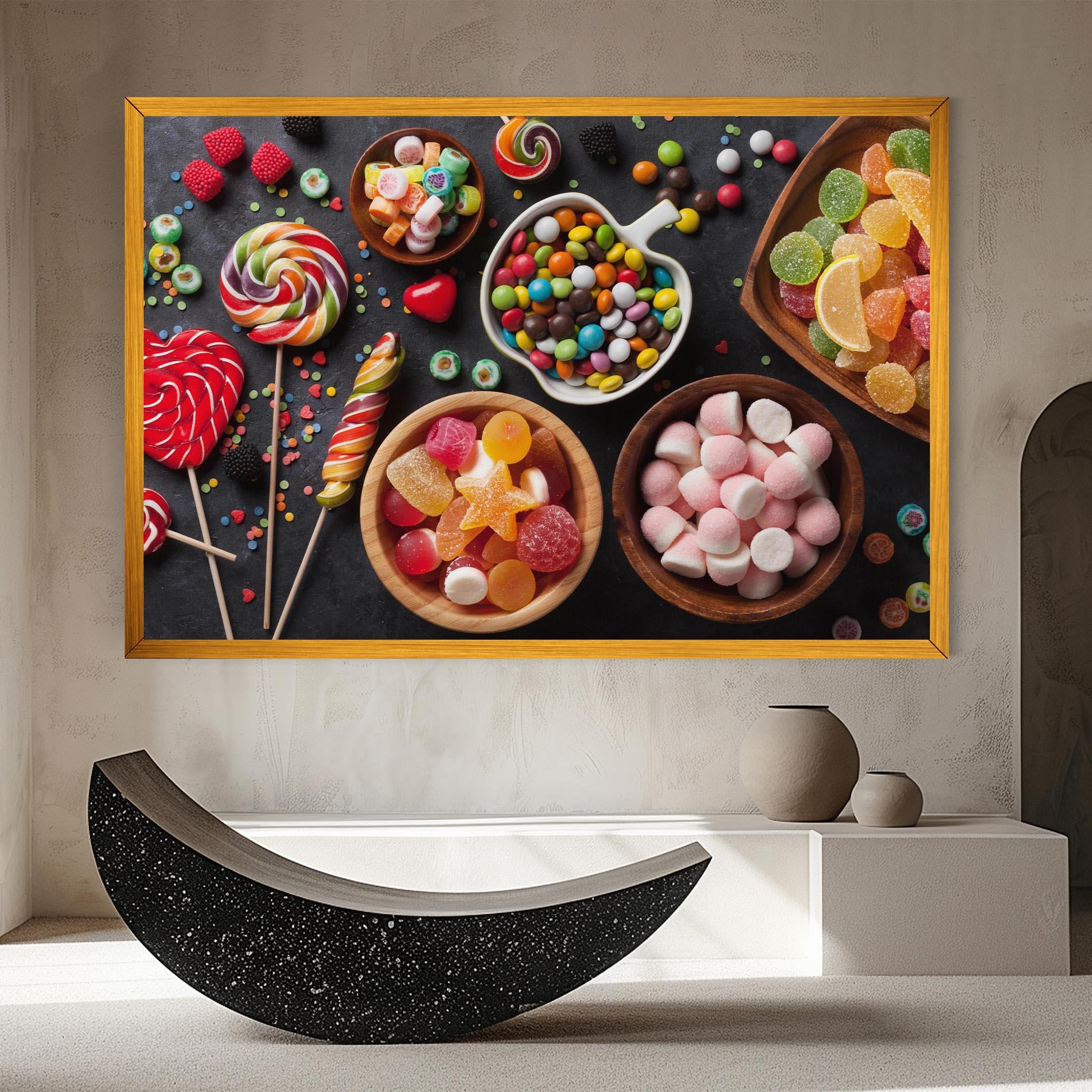 Leinwandbild Colorful Candies mockup 8