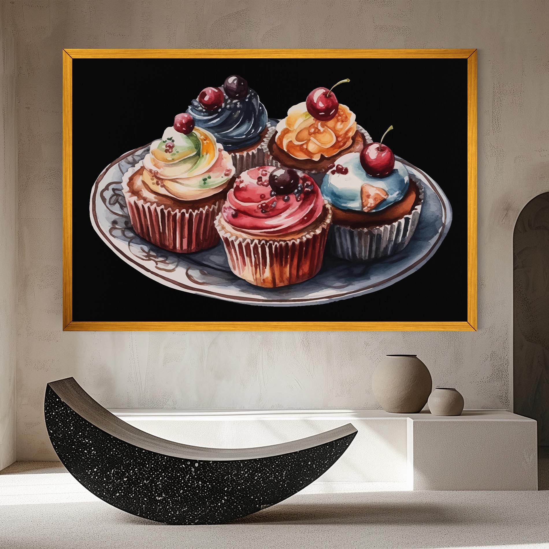 Leinwandbild Colorful Muffins mockup 8