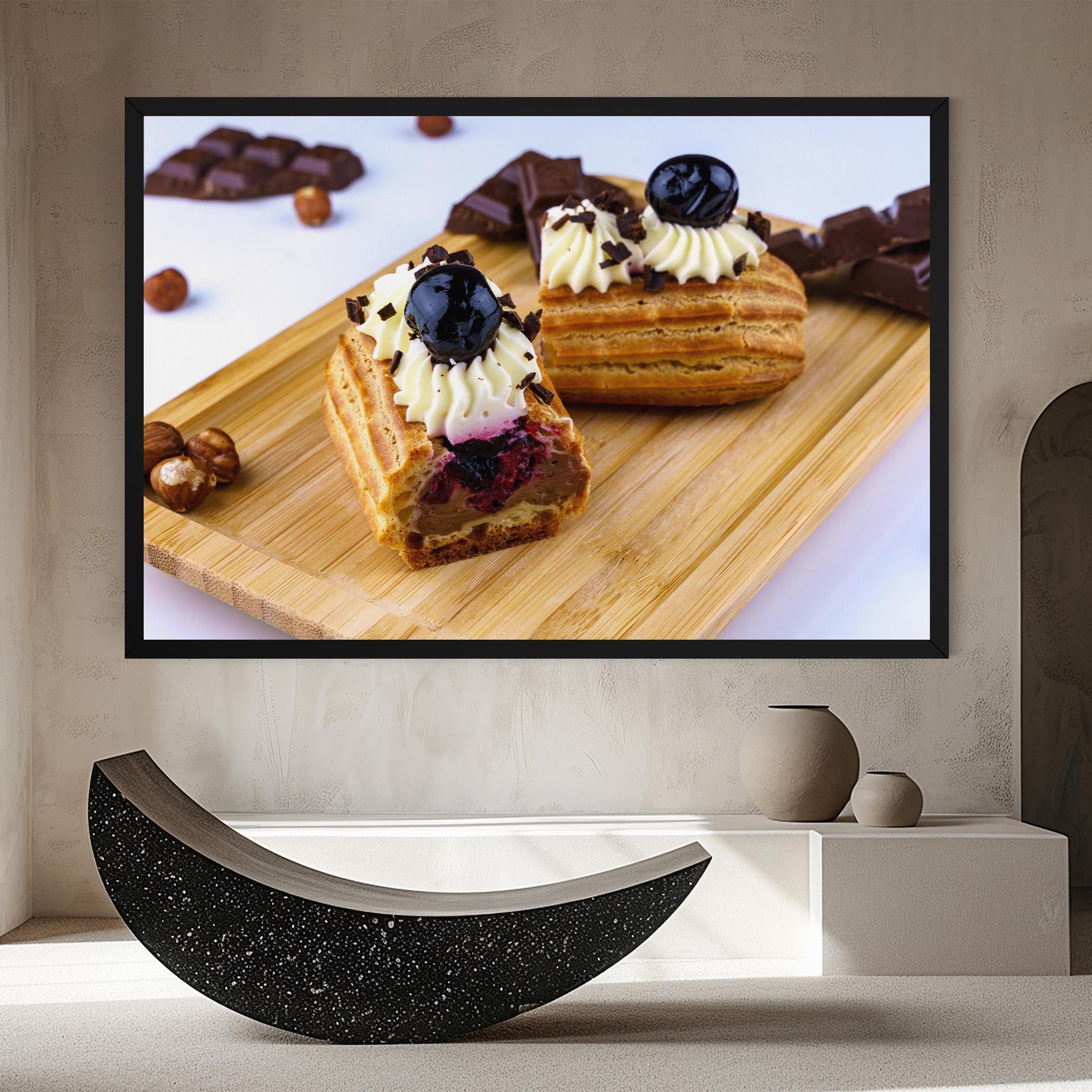 Leinwandbild Blueberry Eclair mockup 8