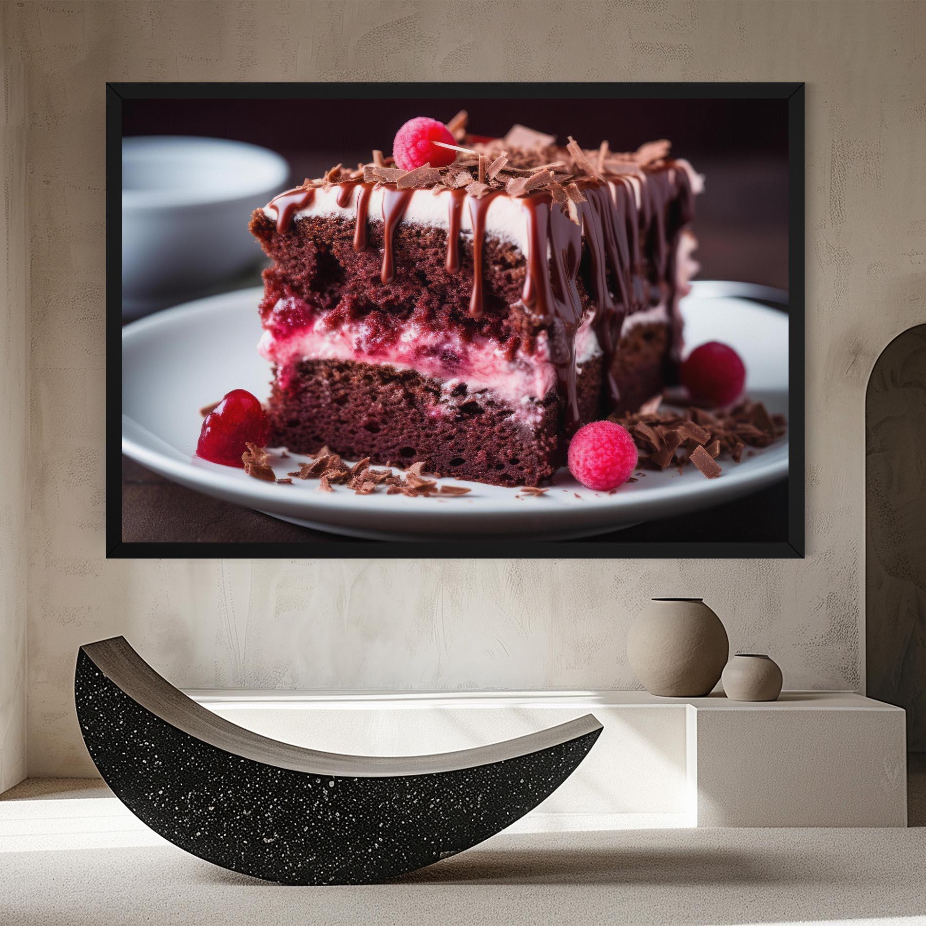 Leinwandbild Brown Cake mockup 8