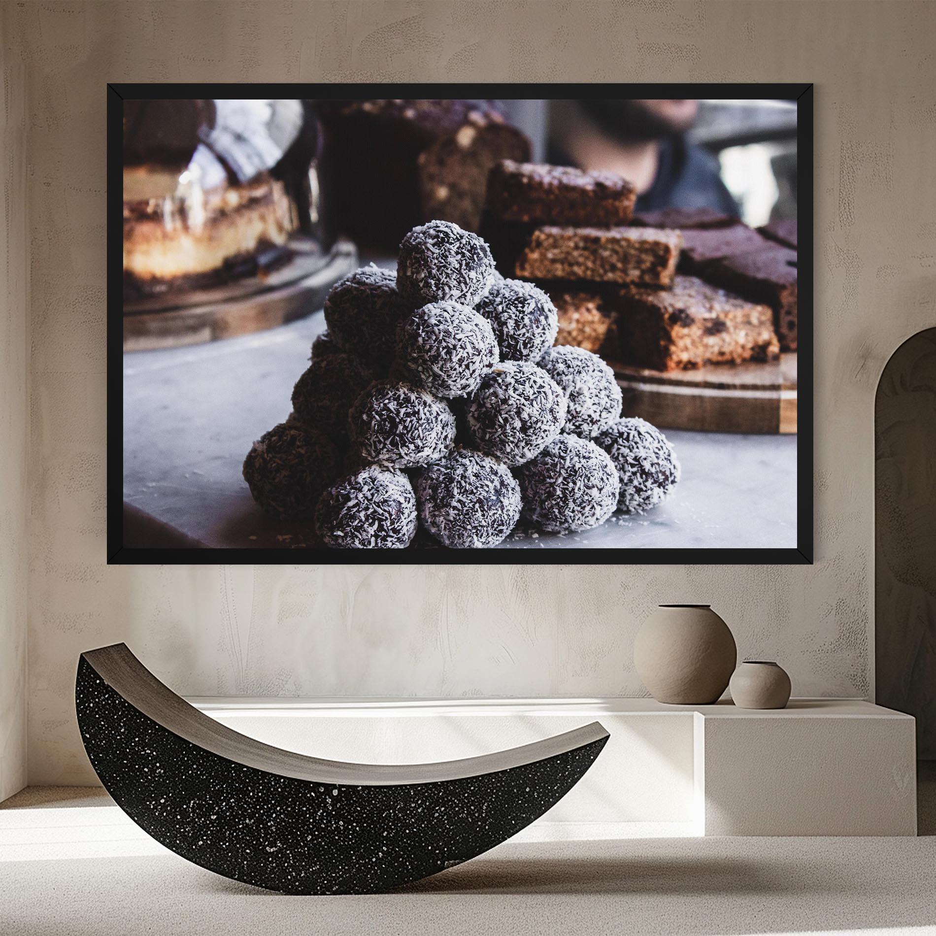 Leinwandbild Chocolate Balls mockup 8