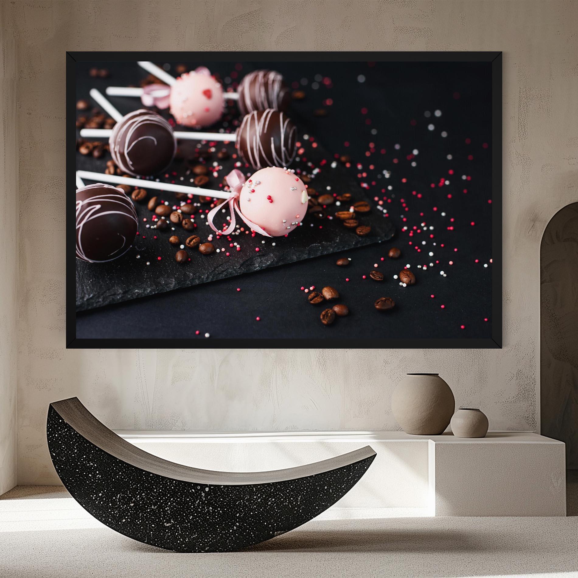 Leinwandbild Chocolate Dessert mockup 8