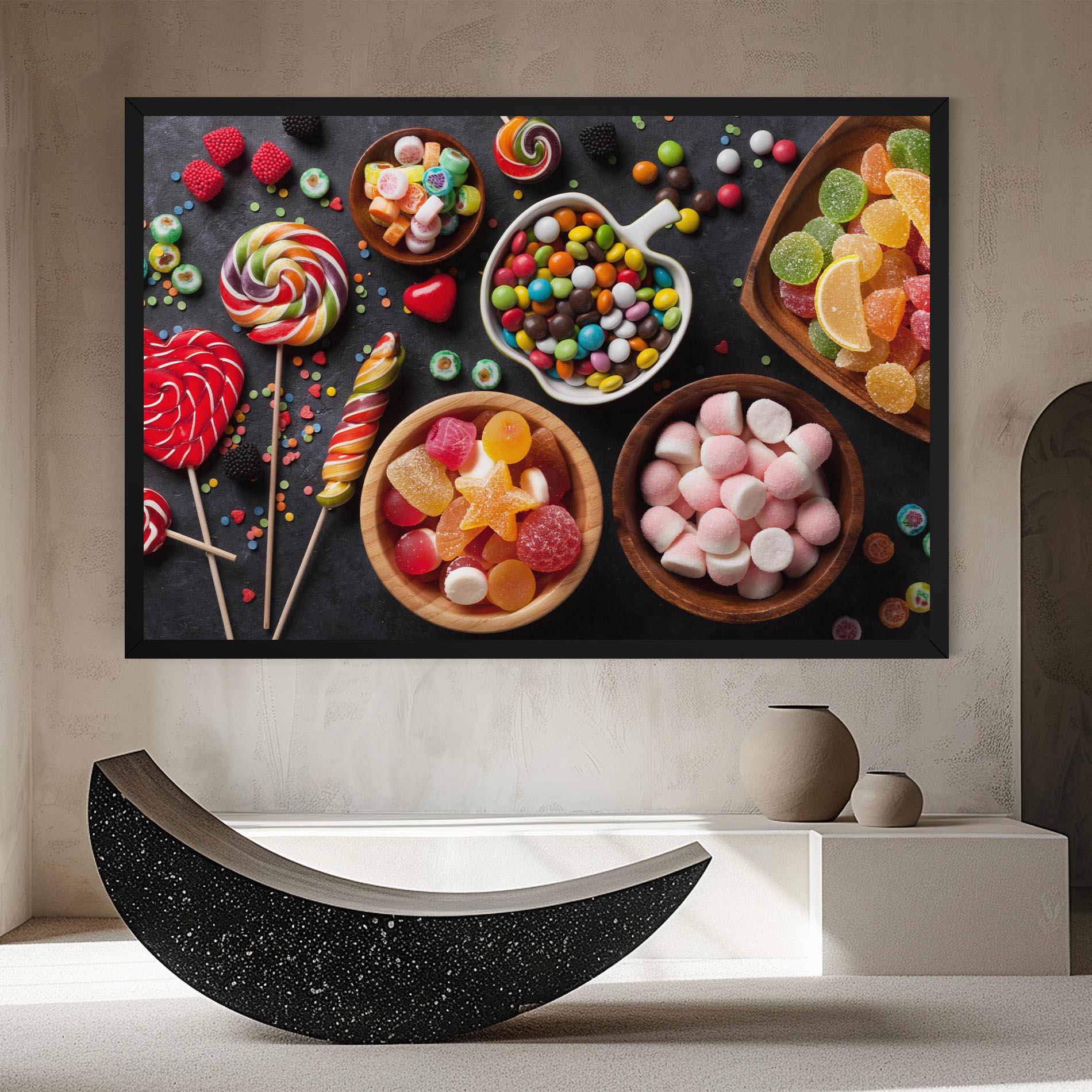 Leinwandbild Colorful Candies mockup 8