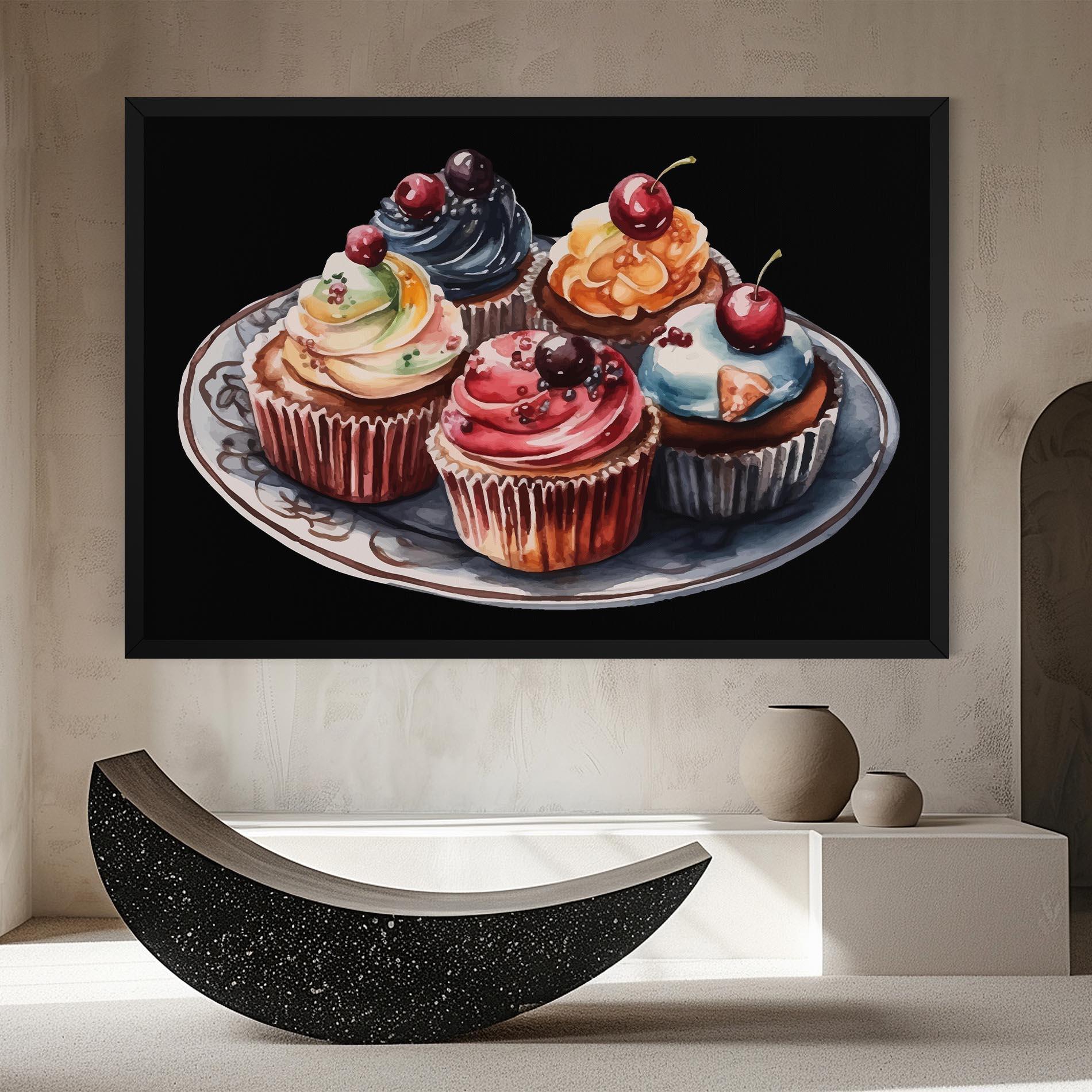 Leinwandbild Colorful Muffins mockup 8