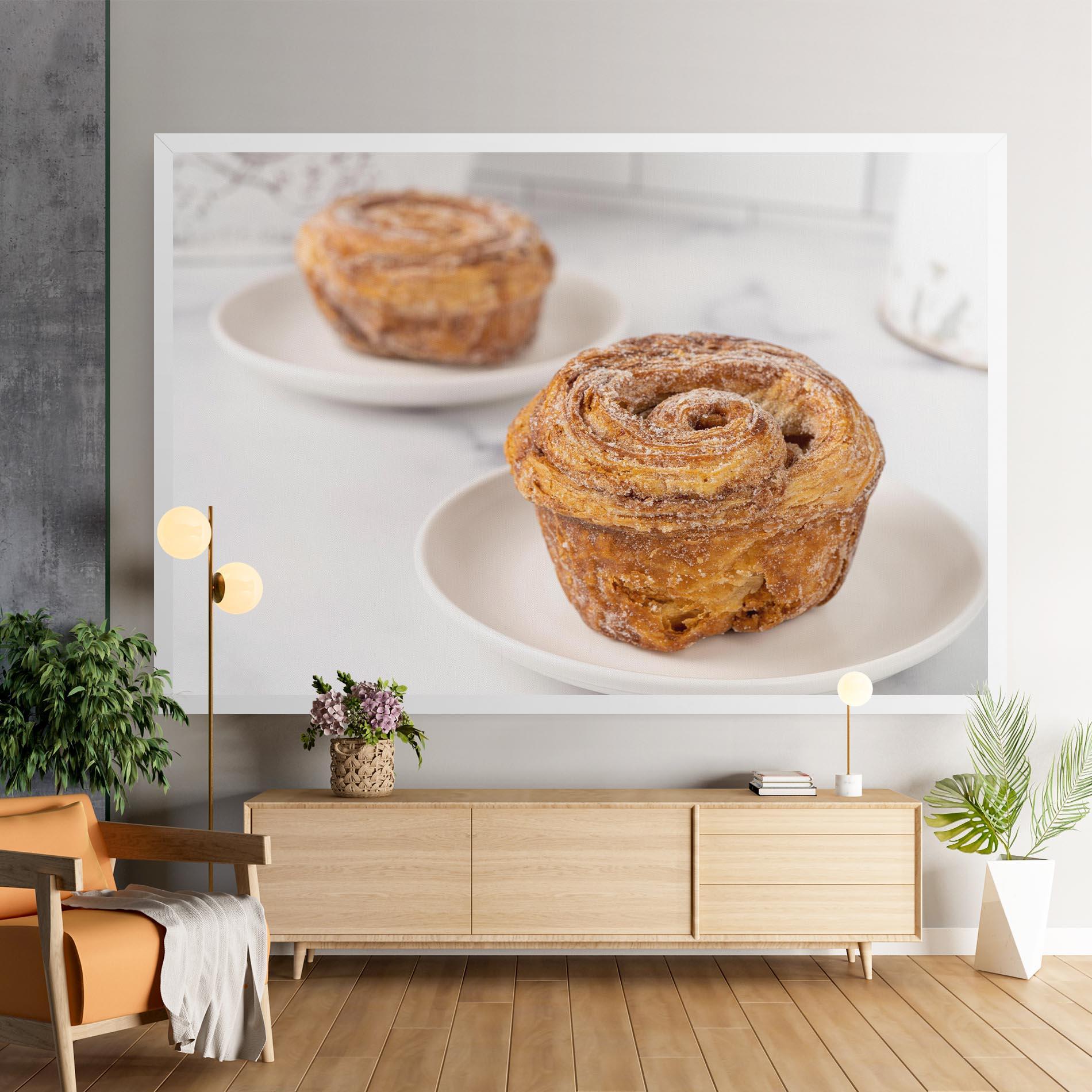 Leinwandbild Cinnamon Roll mockup 9