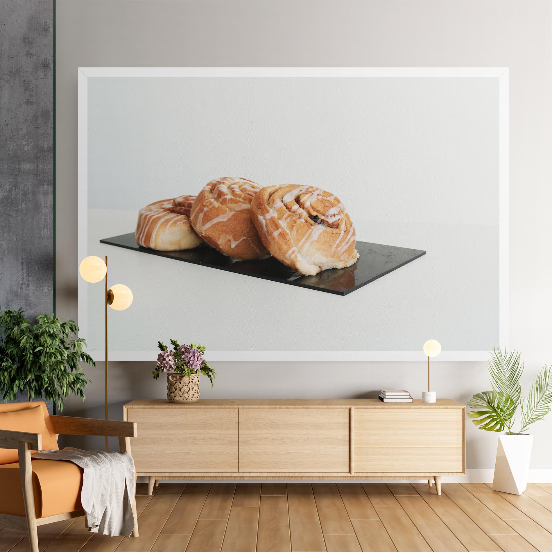 Leinwandbild Cinnamon Rolls mockup 9