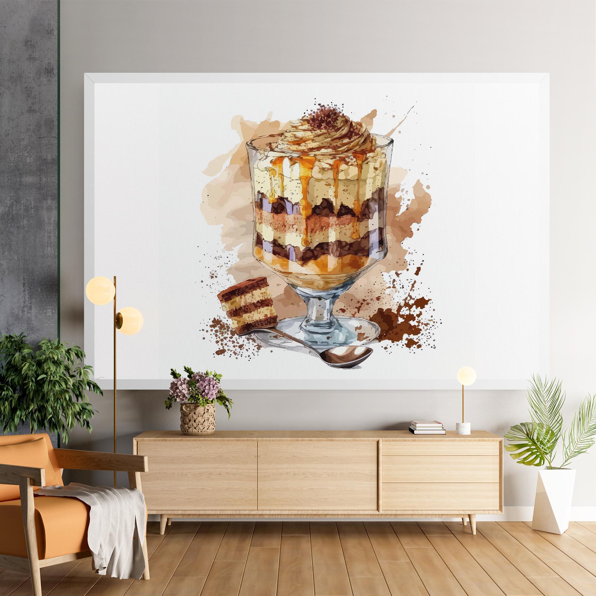 Leinwandbild Cup Dessert mockup 9