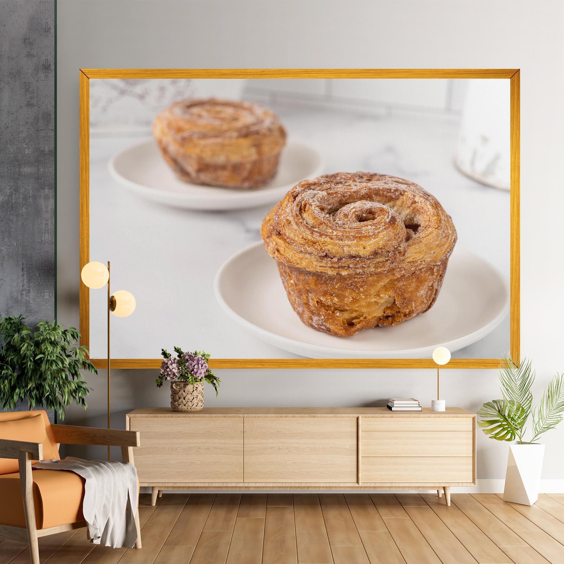 Leinwandbild Cinnamon Roll mockup 9