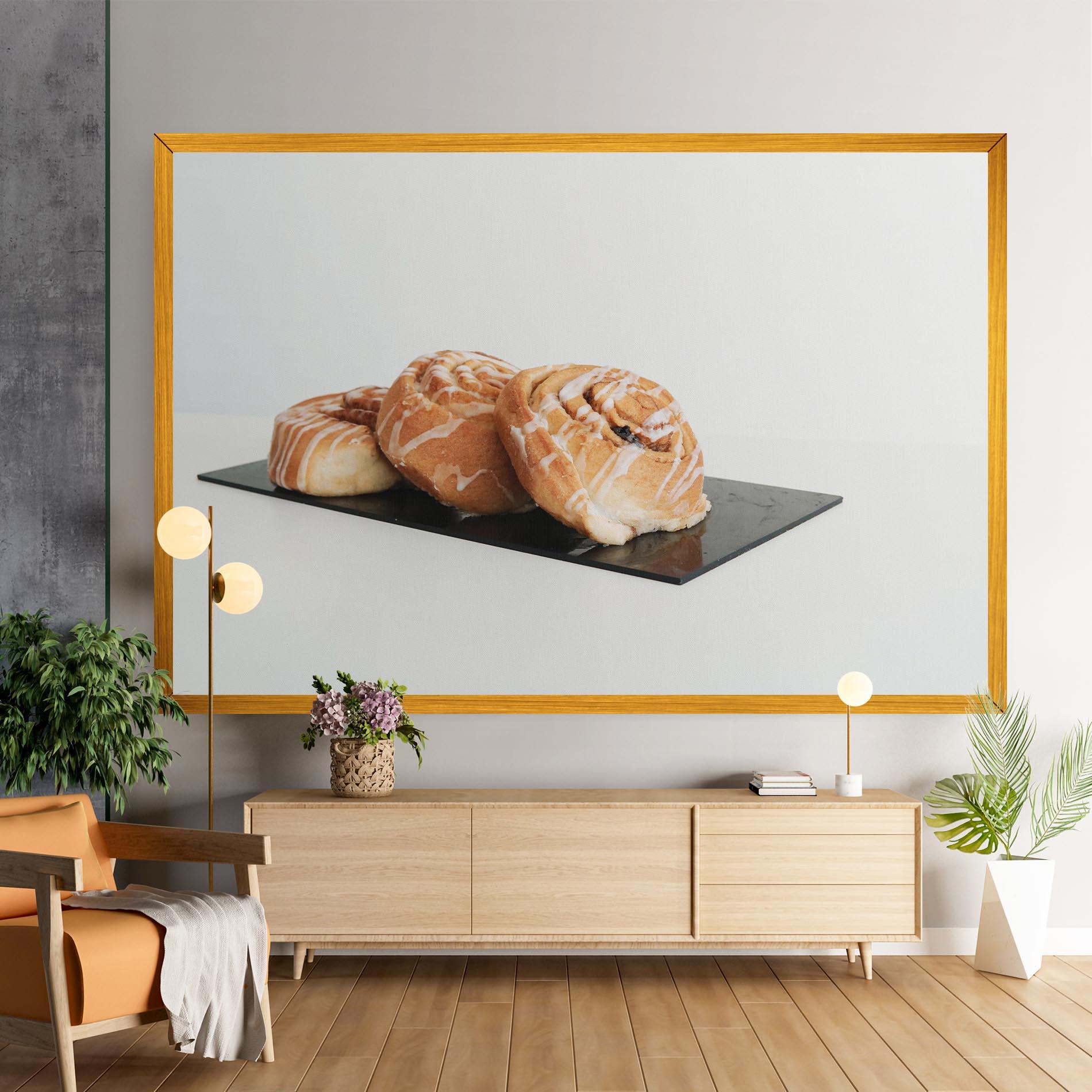 Leinwandbild Cinnamon Rolls mockup 9
