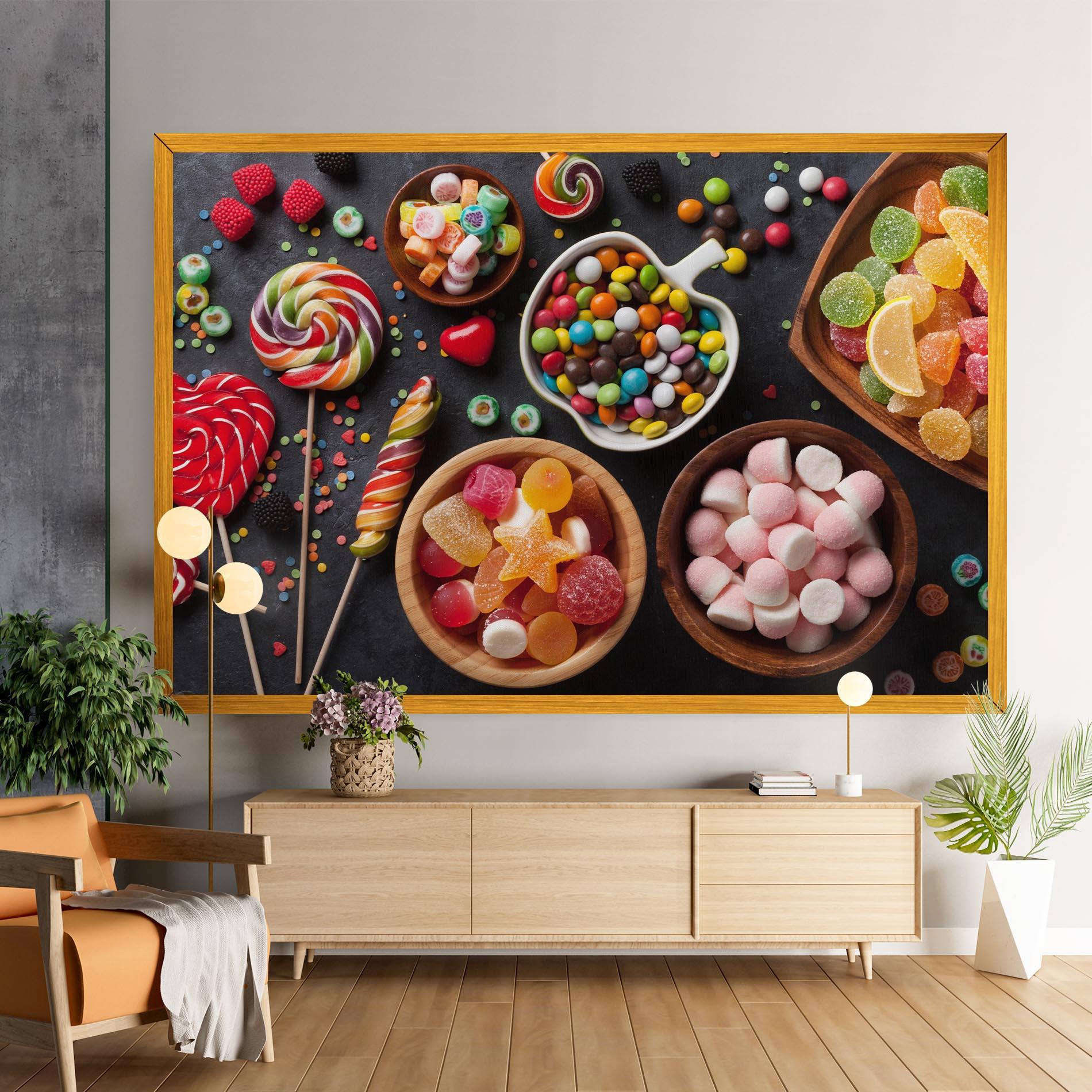 Leinwandbild Colorful Candies mockup 9