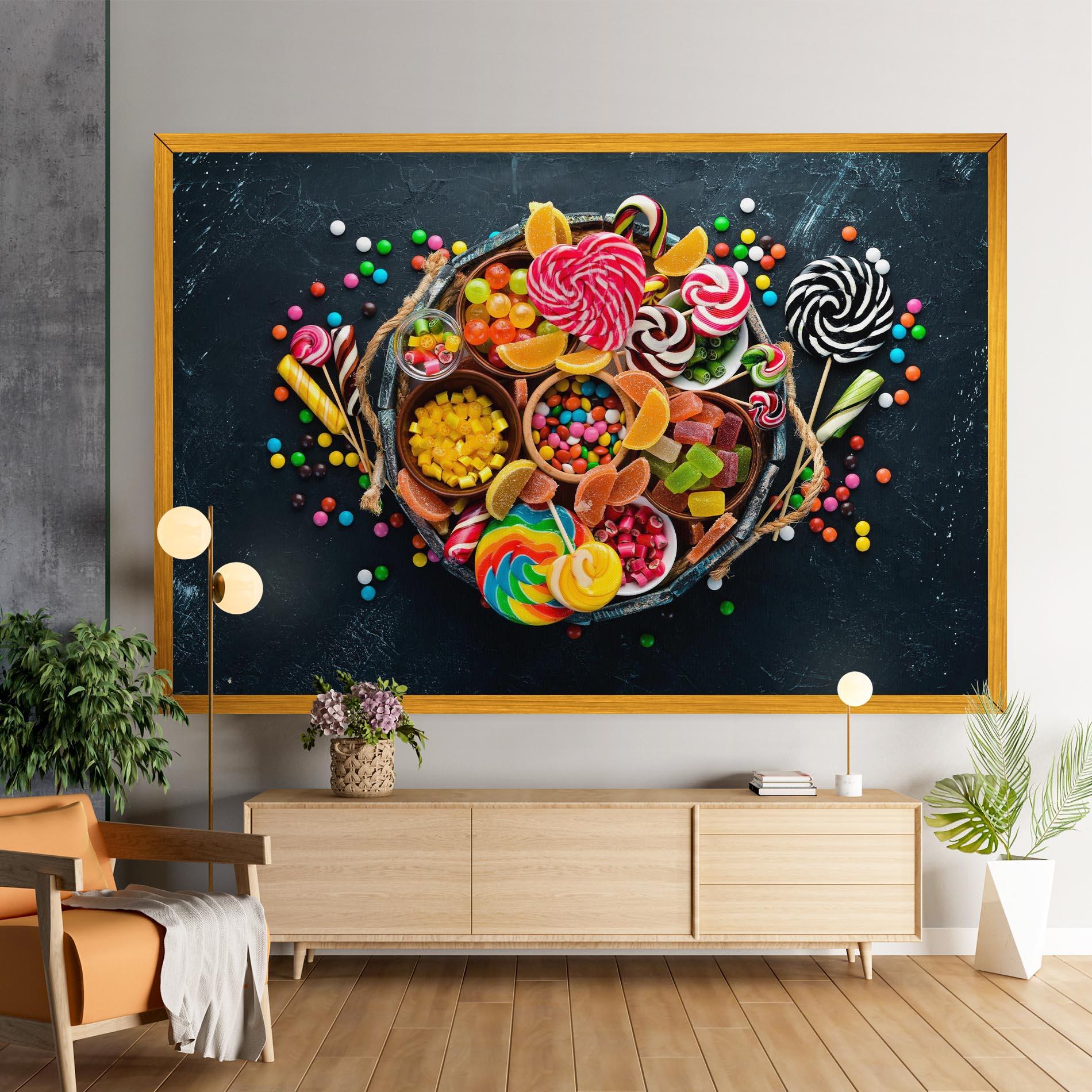 Leinwandbild Colorful Jelly mockup 9