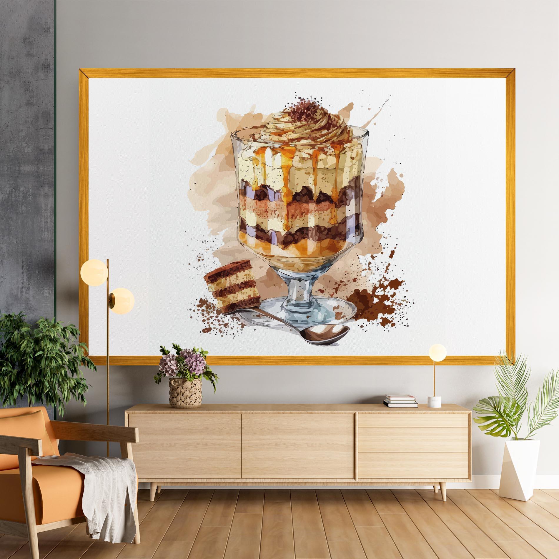 Leinwandbild Cup Dessert mockup 9