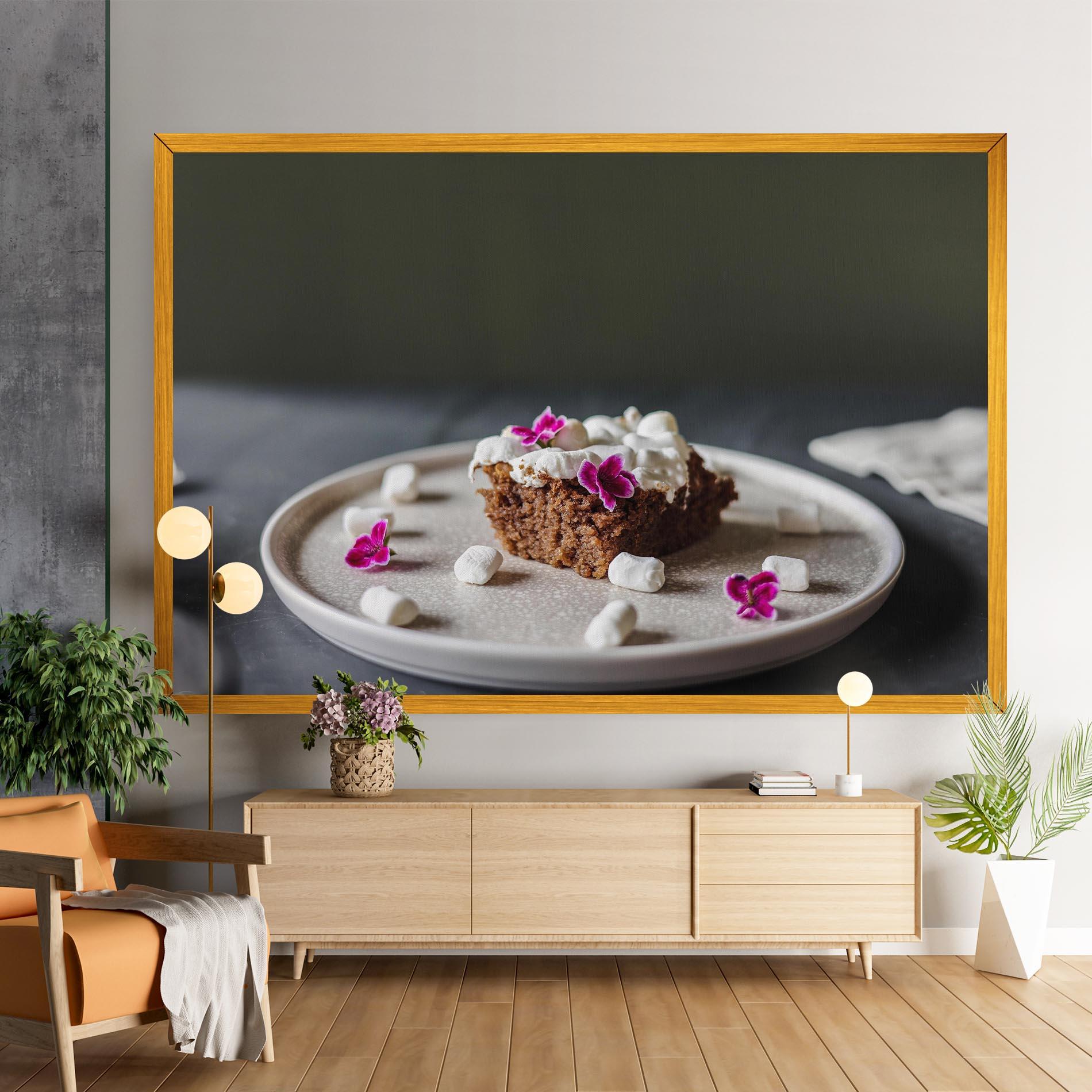 Leinwandbild Marshmallow Cake mockup 9