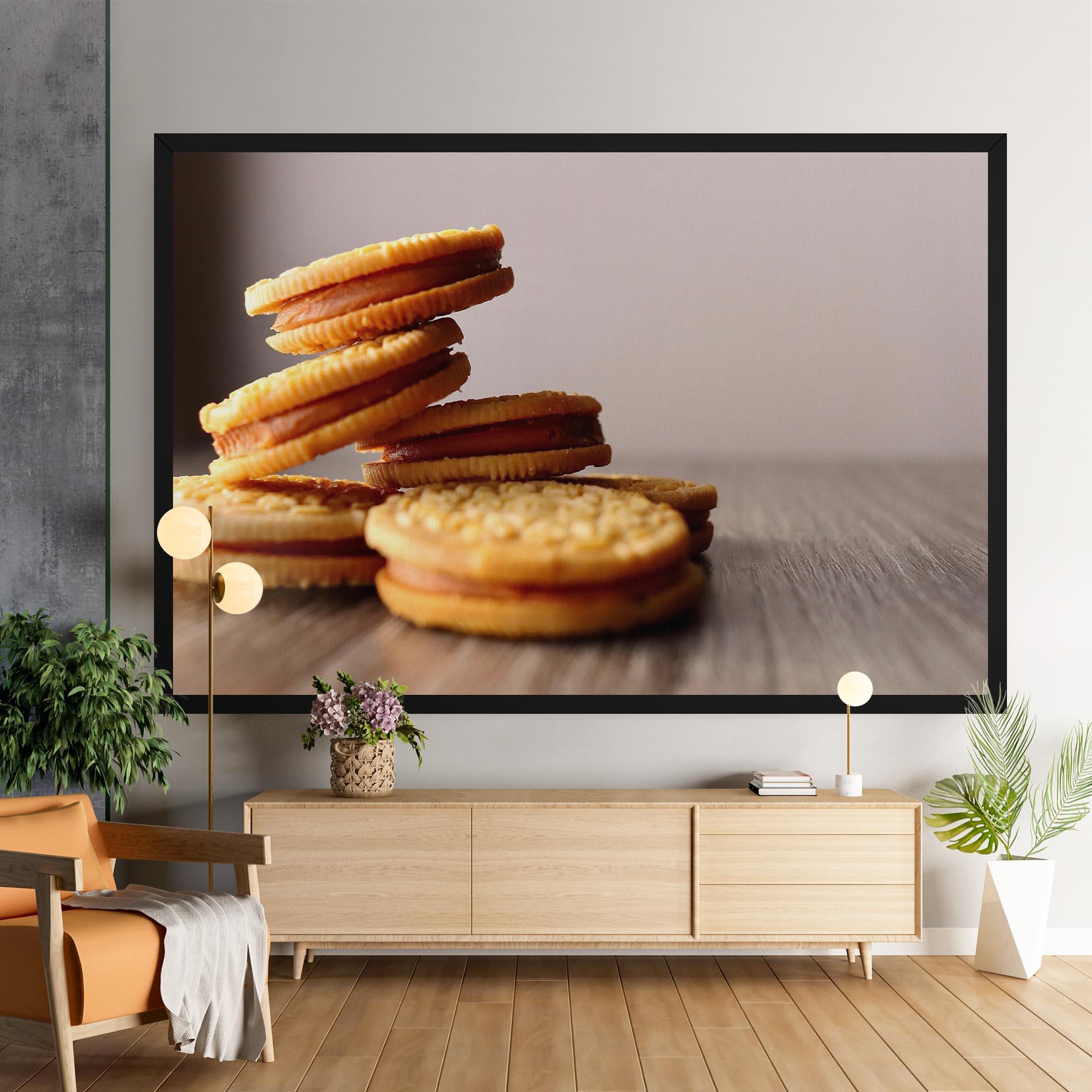 Leinwandbild Biscuits mockup 9